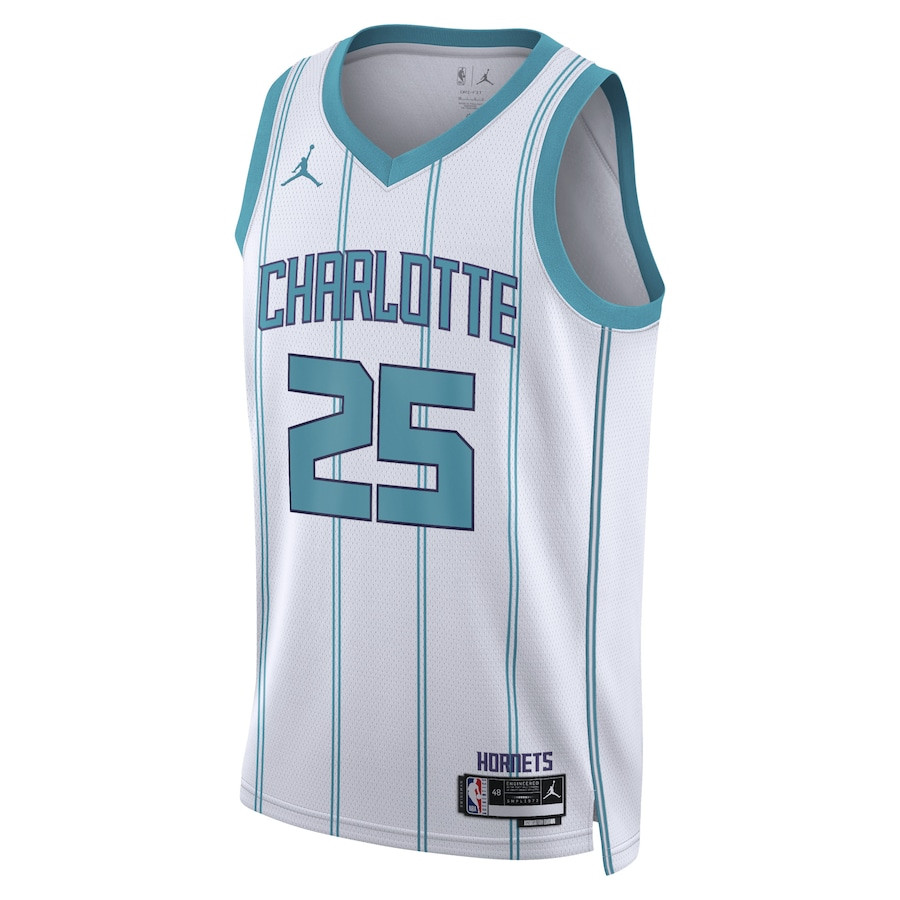 P.J. Washington Jr. 25 Charlotte Hornets Unisex Swingman Association Editio White NBA Jersey Unisex