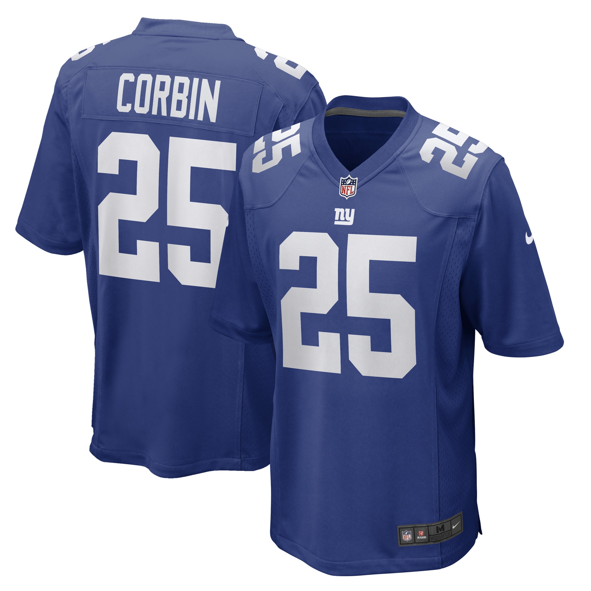 New York Giants Jashaun Corbin Royal Game Player NFL Jersey Men's