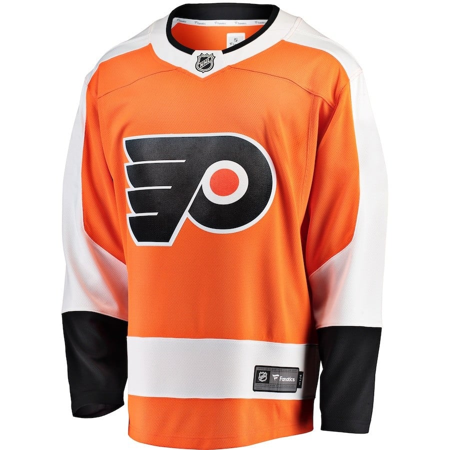Matvei Michkov #17 Philadelphia Flyers 2023 Draft Home Orange NHL Jersey Men's
