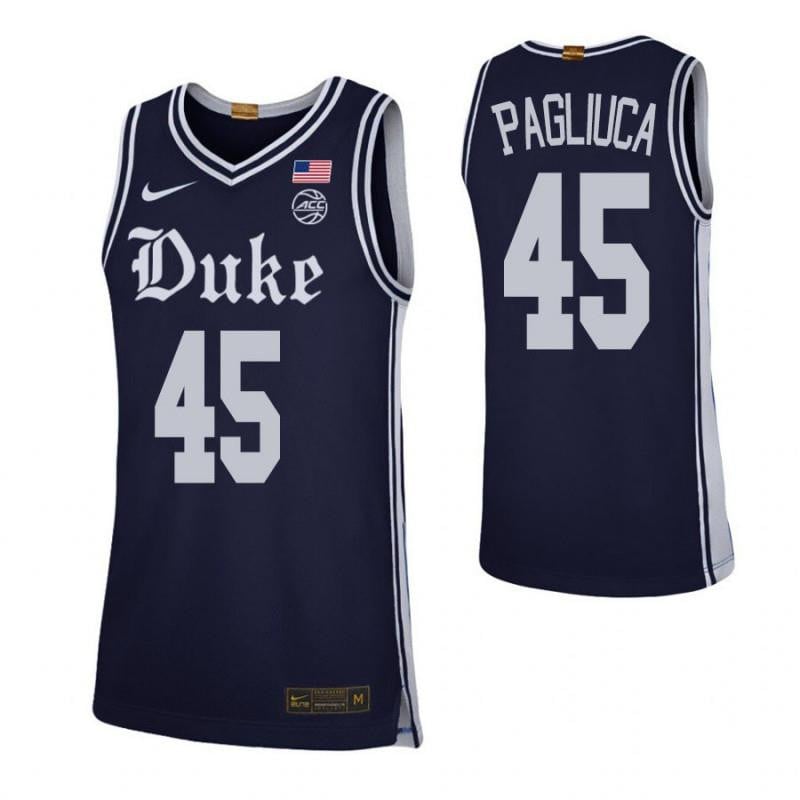 45 Nick Pagliuca Navy Elite Duke Blue Devils NCAA Jersey Men's