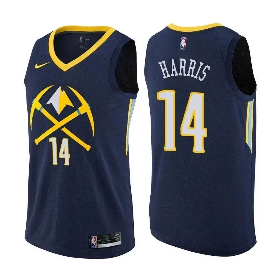 Denver Nuggets Gary Harris 14 City Edition Navy NBA Jersey Men's
