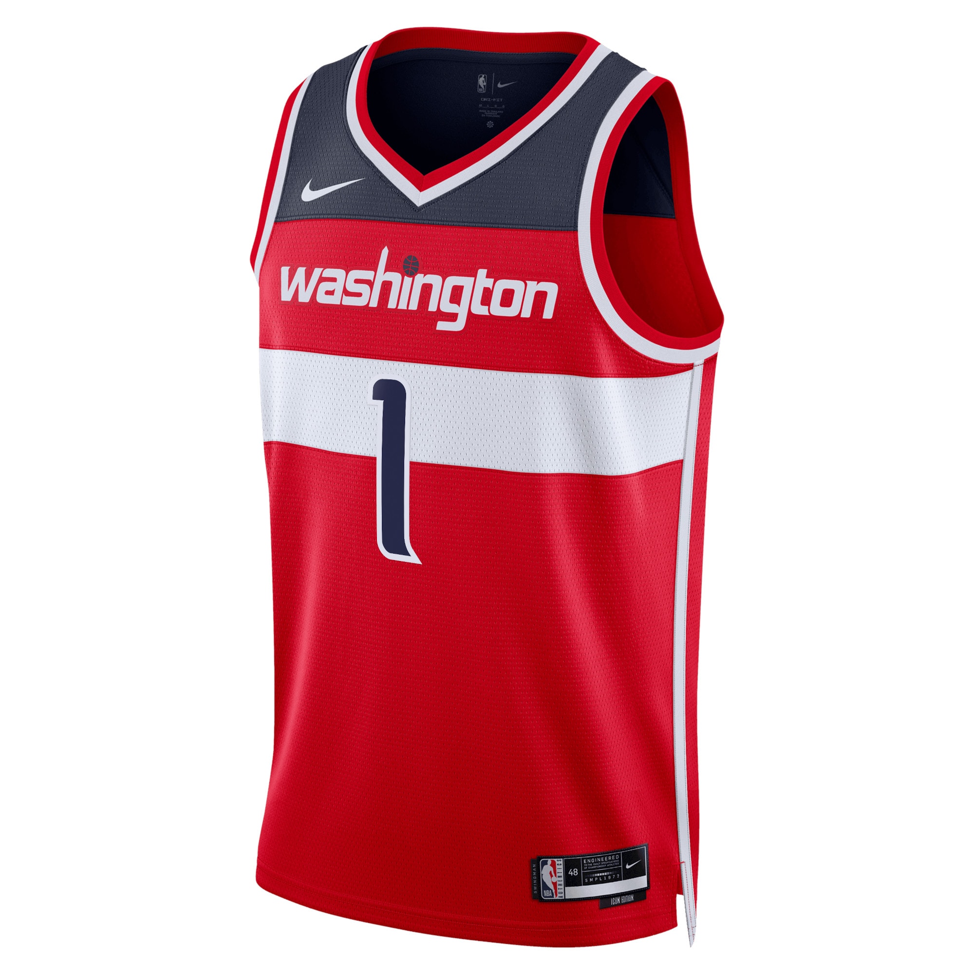 Washington Wizards Icon Edition Swingman Red Johnny Davi Unisex NBA Jersey Unisex