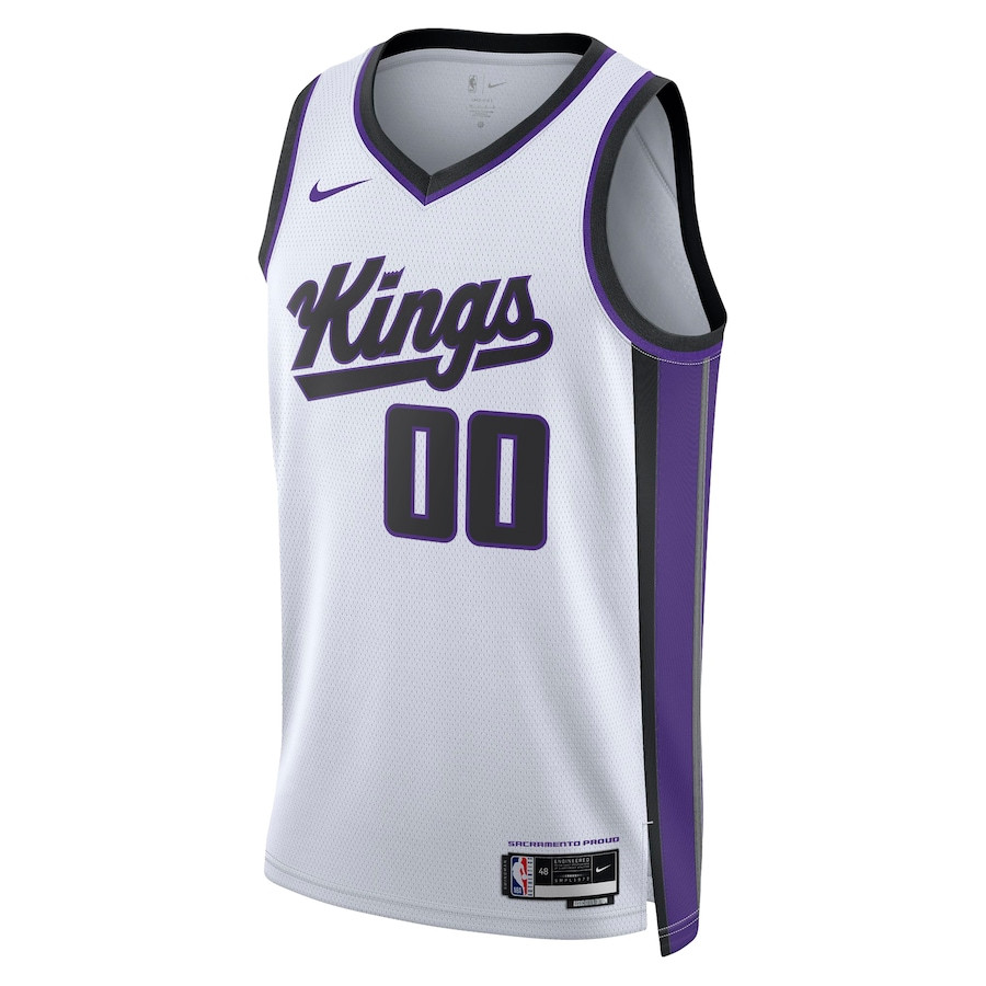Sacramento Kings Association Swingman Custom White NBA Jersey Men's
