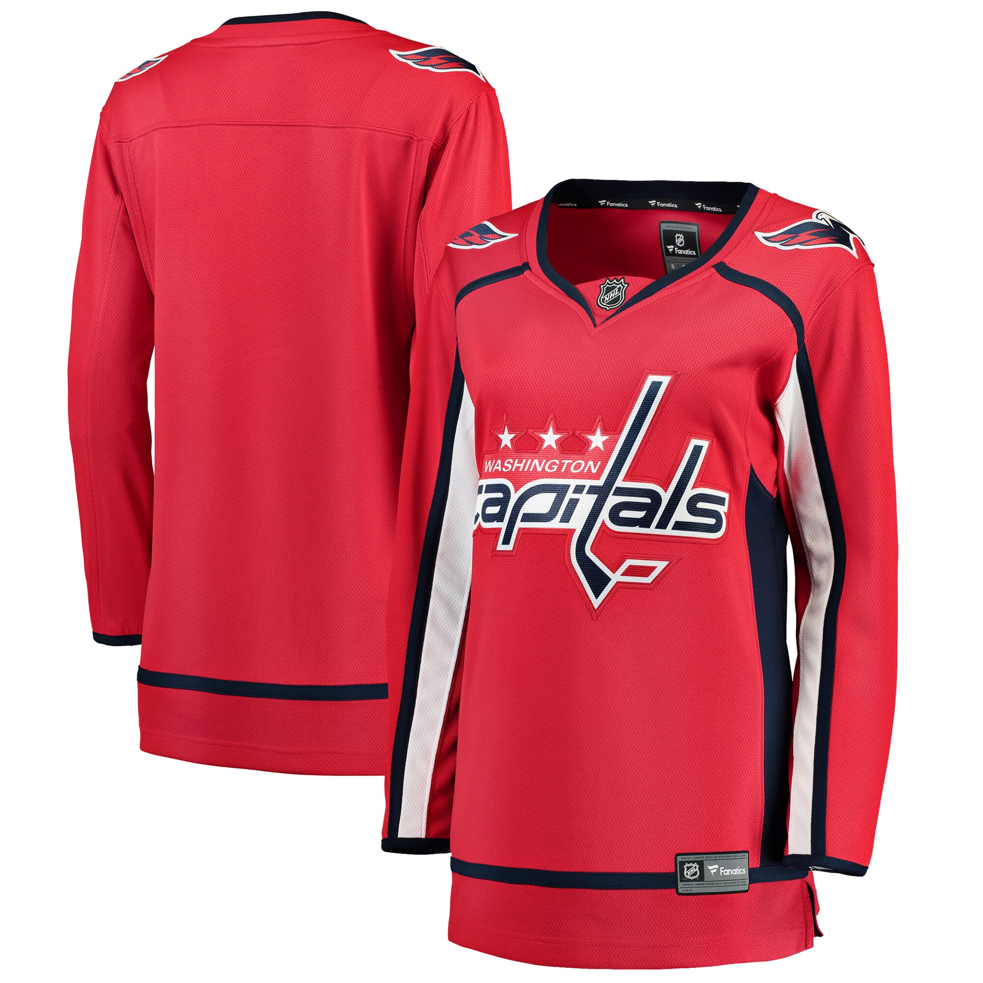Washington Capitals Red Breakaway Home NHL Jersey Women's