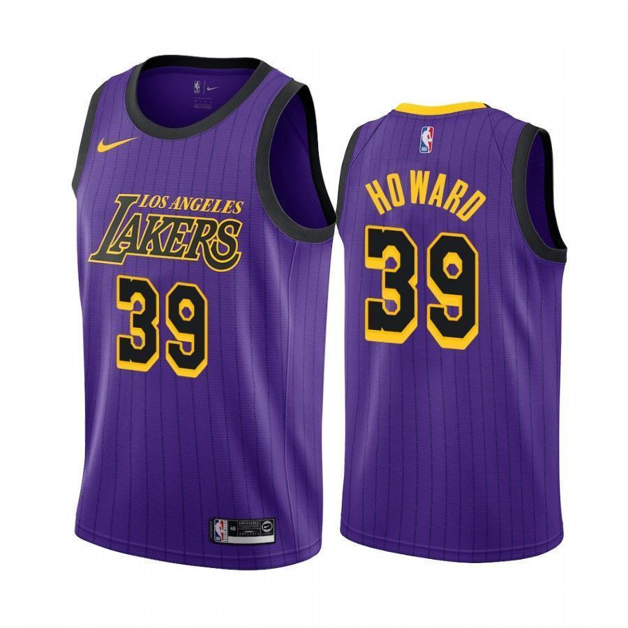 Los Angeles Lakers Dwight Howard 39 City NBA Jersey Men's