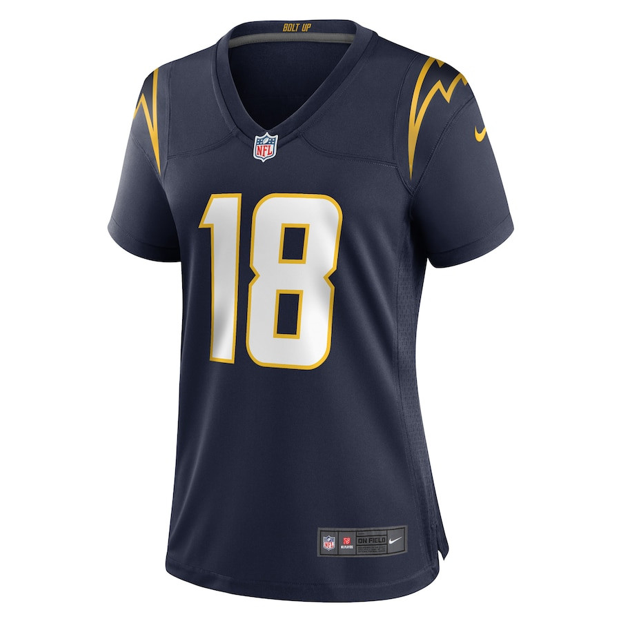 Charlie Joiner 18 Los Angeles Chargers Retired Navy NFL Jersey Women's
