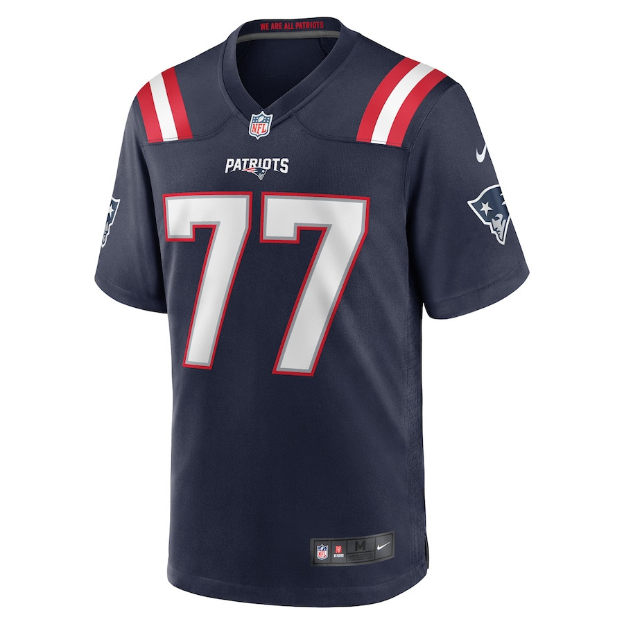 Chukwuma Okorafor 77 New England Patriots Team Game Navy NFL Jersey Men's