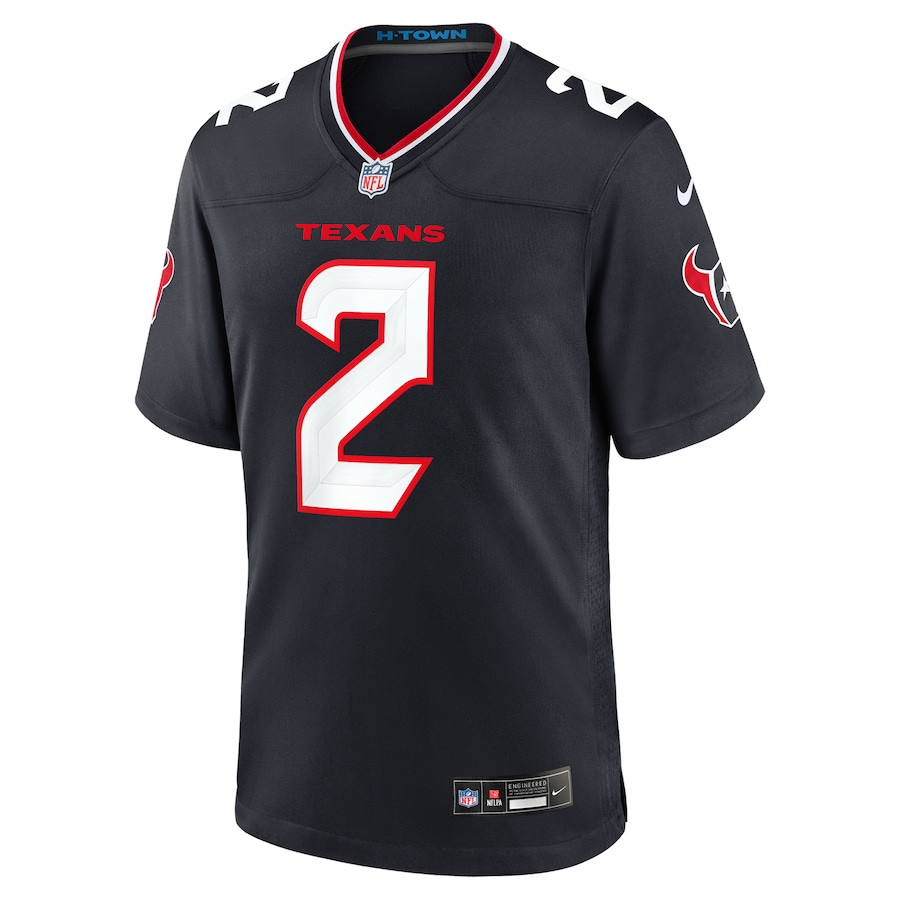 Robert Woods 2 Houston Texans Team Game Navy NFL Jersey Men's