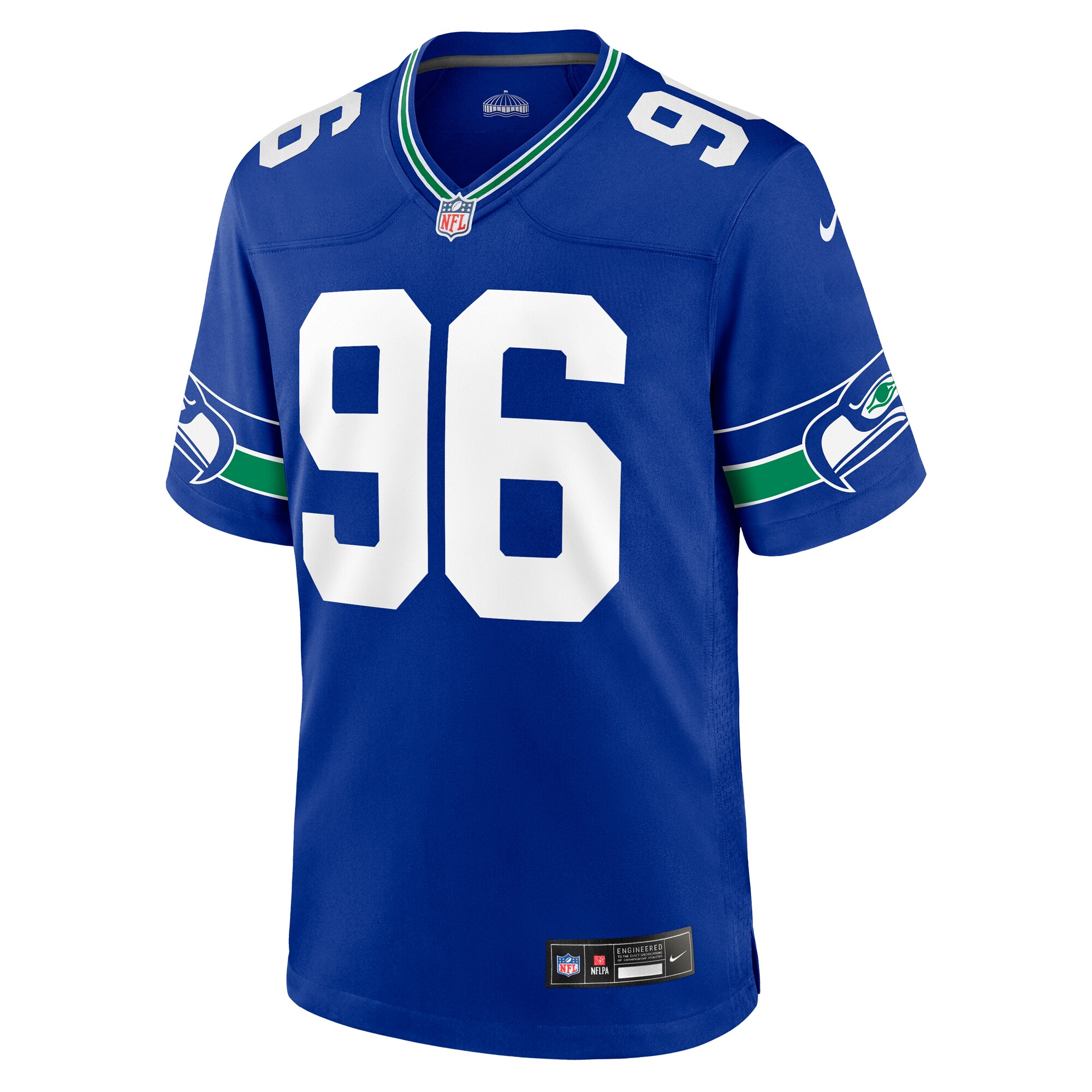 Seattle Seahawks Cortez Kennedy Royal Throwback Retired Player Game NFL Jersey Men's