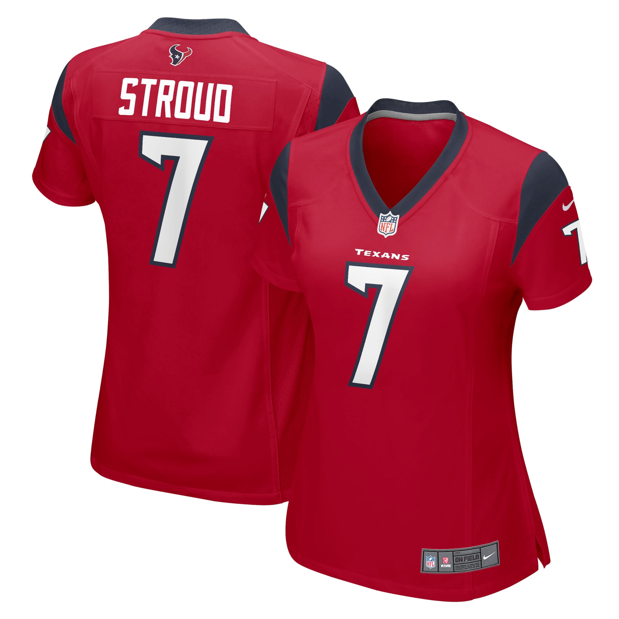 Houston Texans C.J. Stroud Red Game NFL Jersey Women's