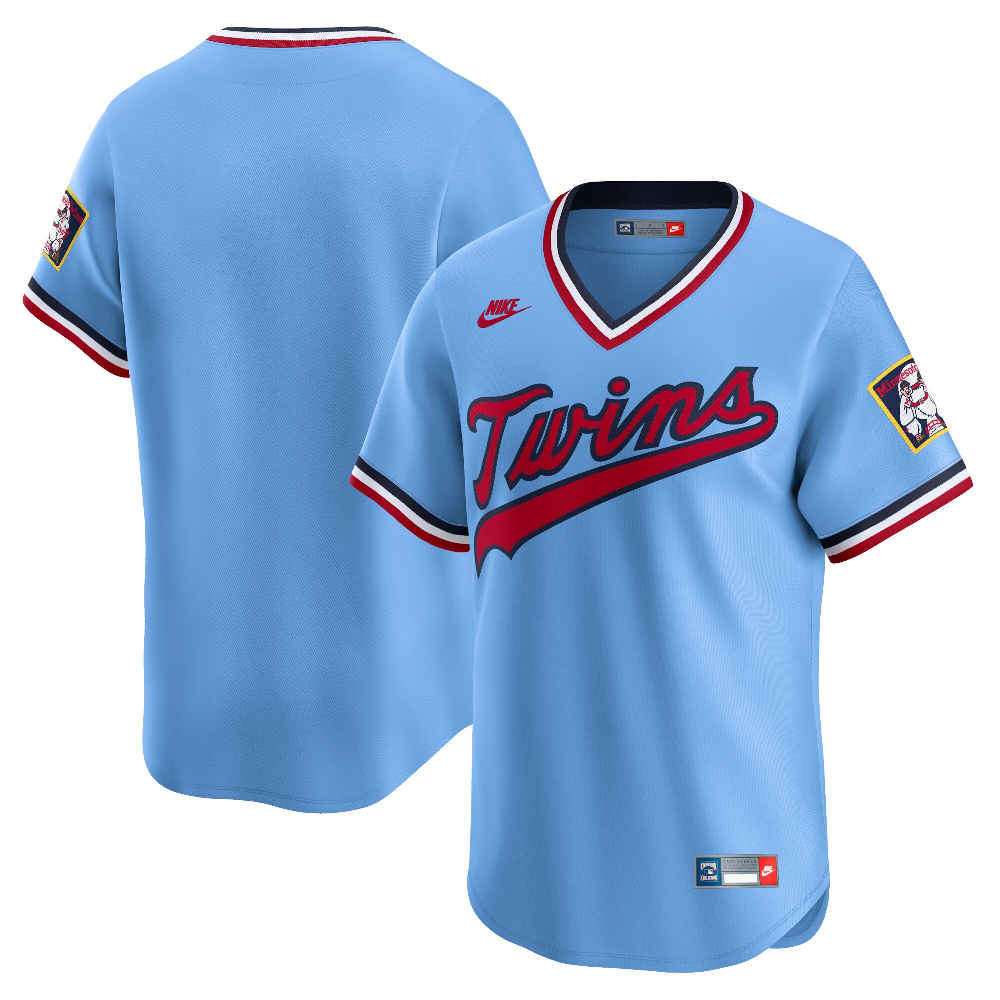 Minnesota Twins Light Blue Cooperstown Collection Limited MLB Jersey Men's