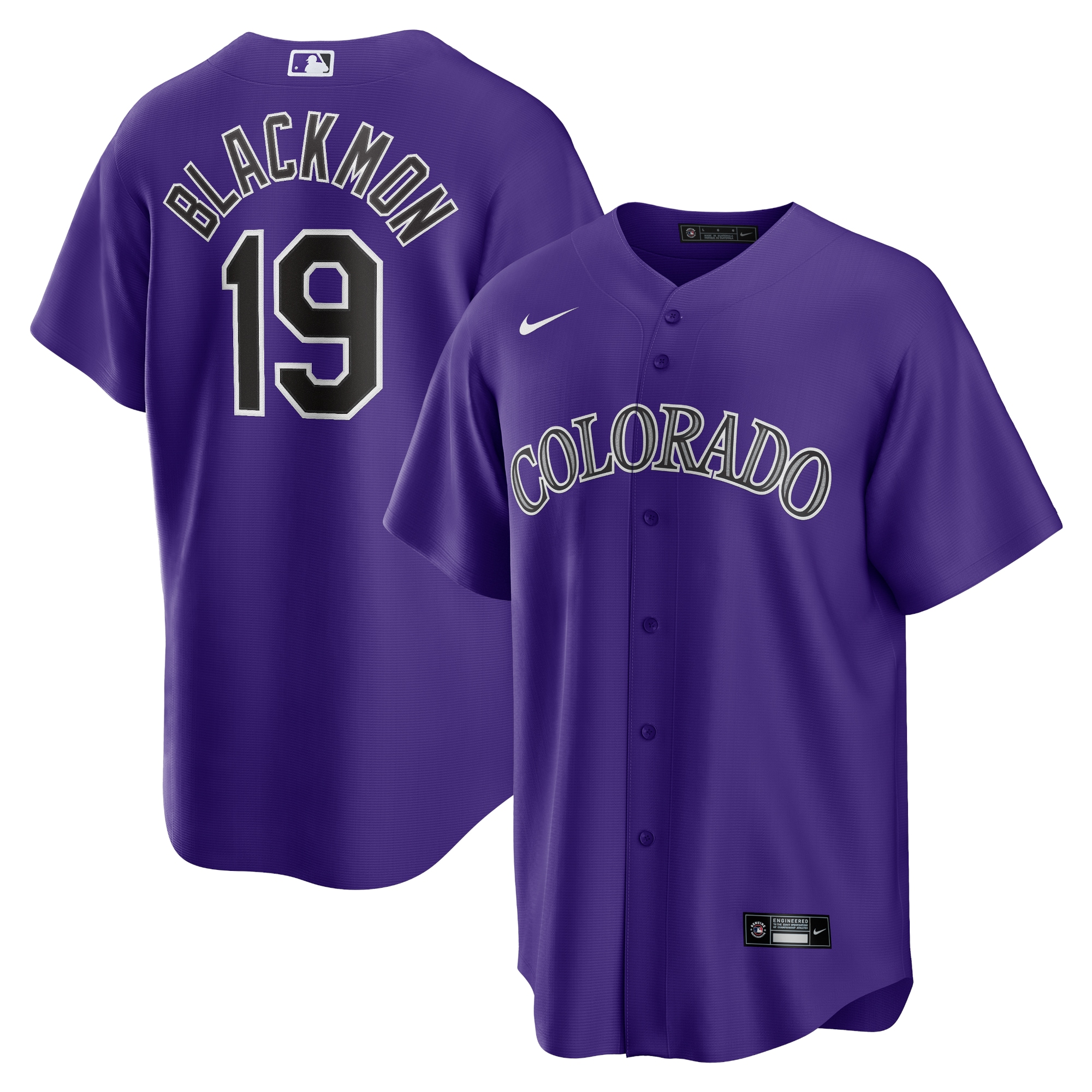 Colorado Rockies Charlie Blackmon Purple Alternate Player Name MLB Jersey Men's