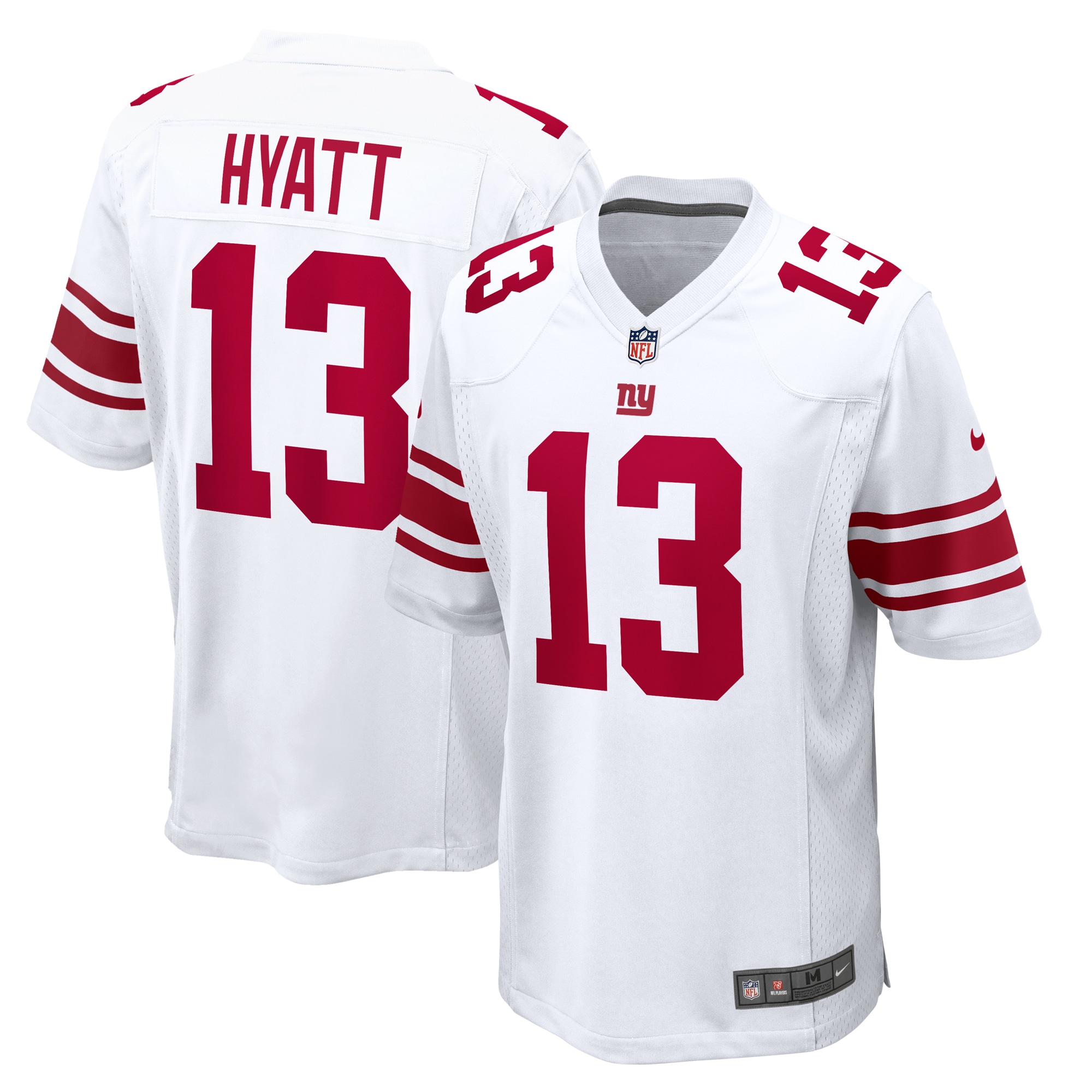 New York Giants Jalin Hyatt White Game NFL Jersey Men's