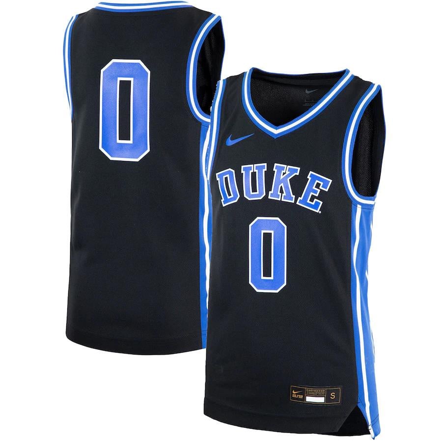 Duke Blue Devil Team Black #0 NCAA Jersey Youth