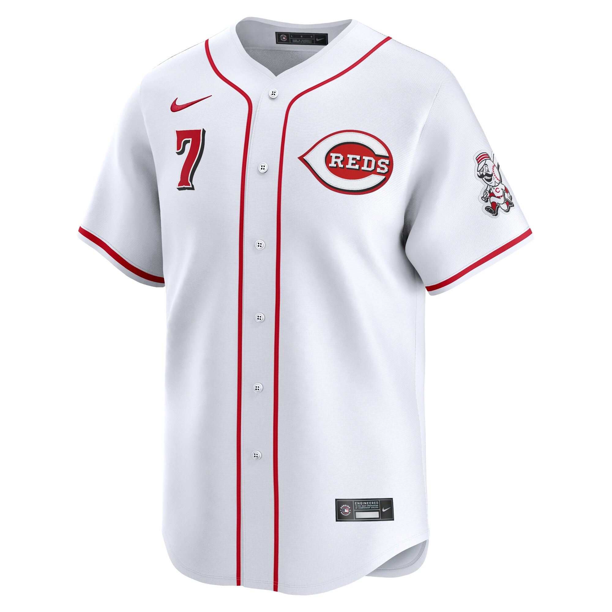 Cincinnati Reds Spencer Steer White Home Limited Player MLB Jersey Men's