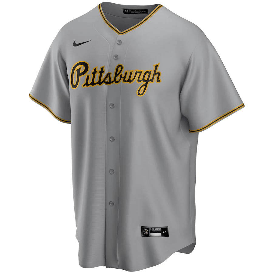 Pittsburgh Pirates Away Gray MLB Jersey Men's