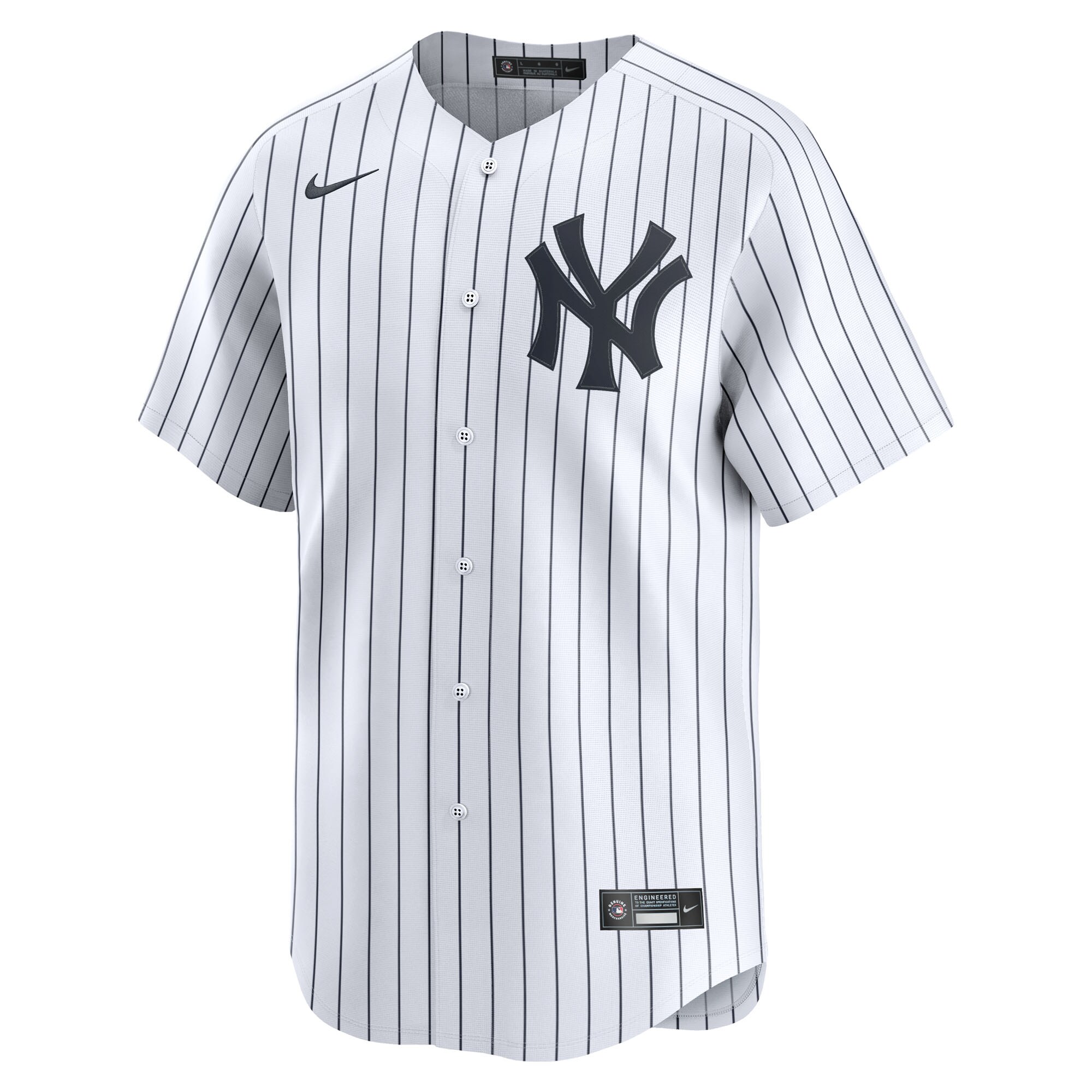 New York Yankees White Home Limited Custom MLB Jersey Men's