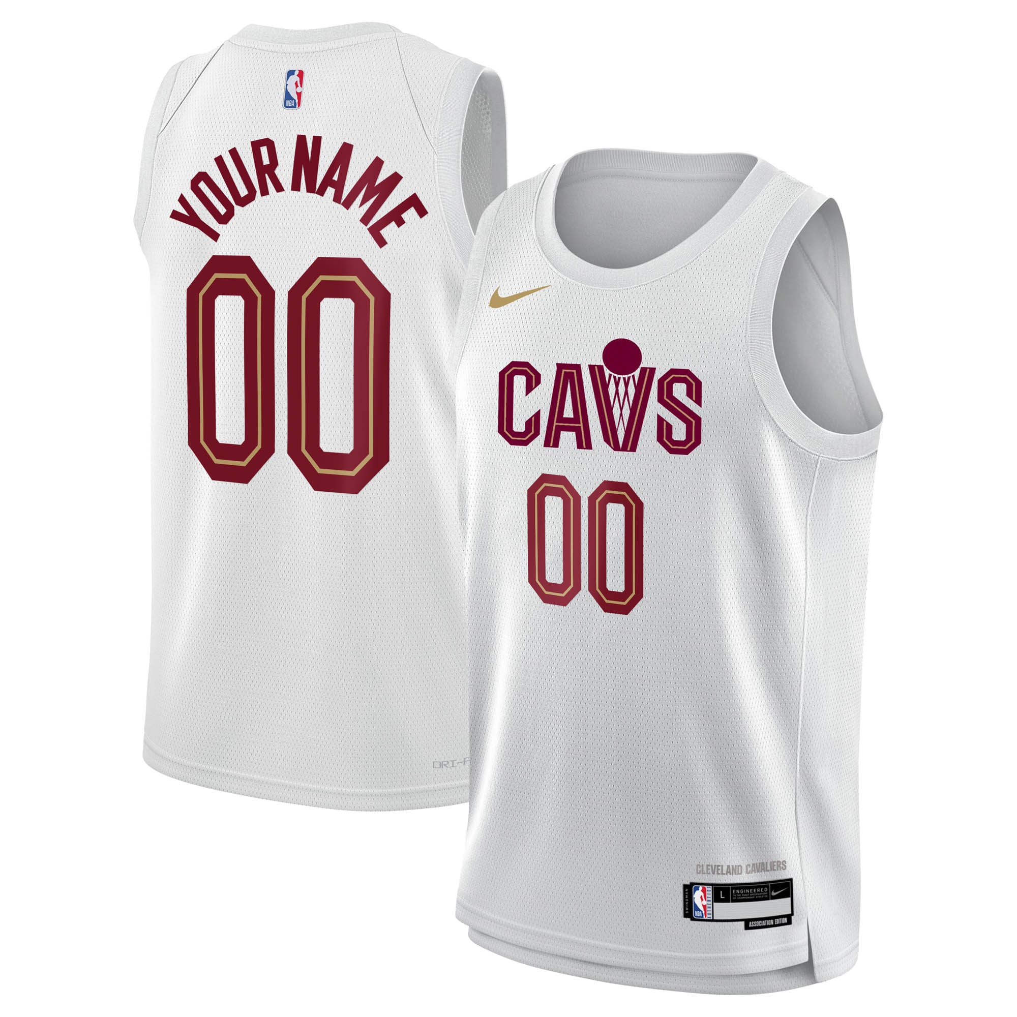 Cleveland Cavaliers Association Swingman Custom NBA Jersey Youth