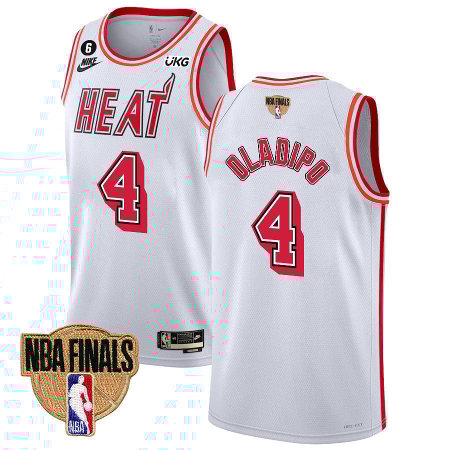 Victor Oladipo 4 Miami Heat Final Champions 2023 Swingman Classic Editio White NBA Jersey Men's