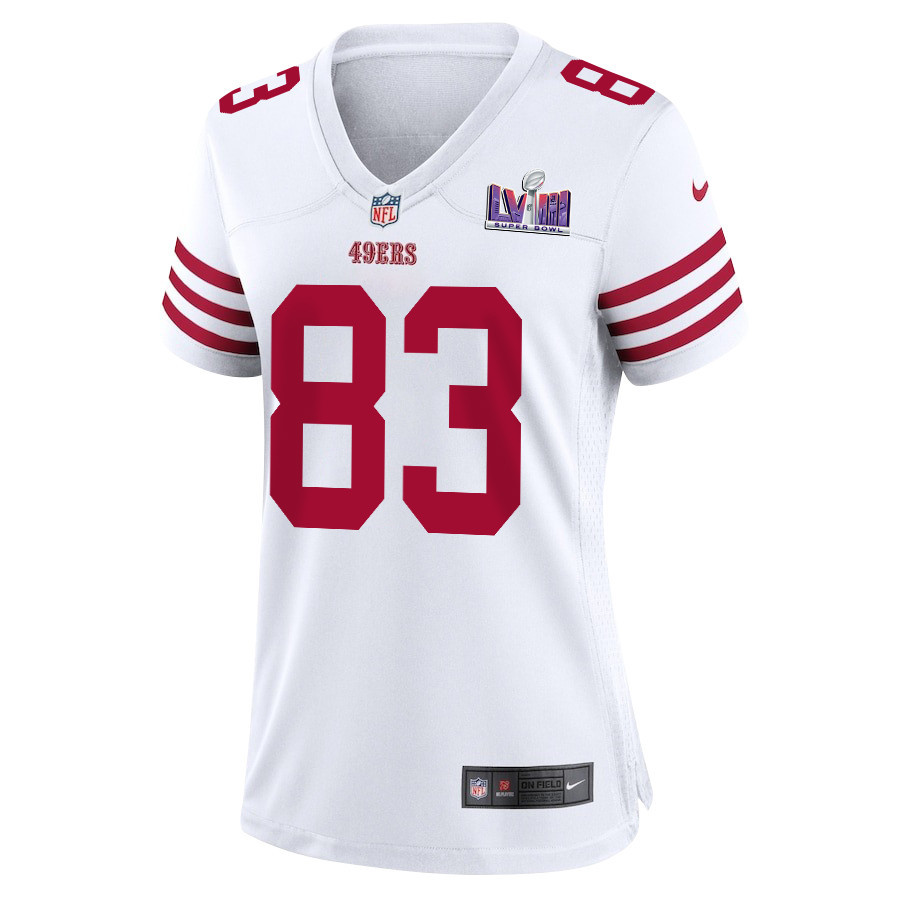 Willie Snead IV 83 San Francisco 49ers Super Bowl LVIII Patch Game White NFL Jersey Women's