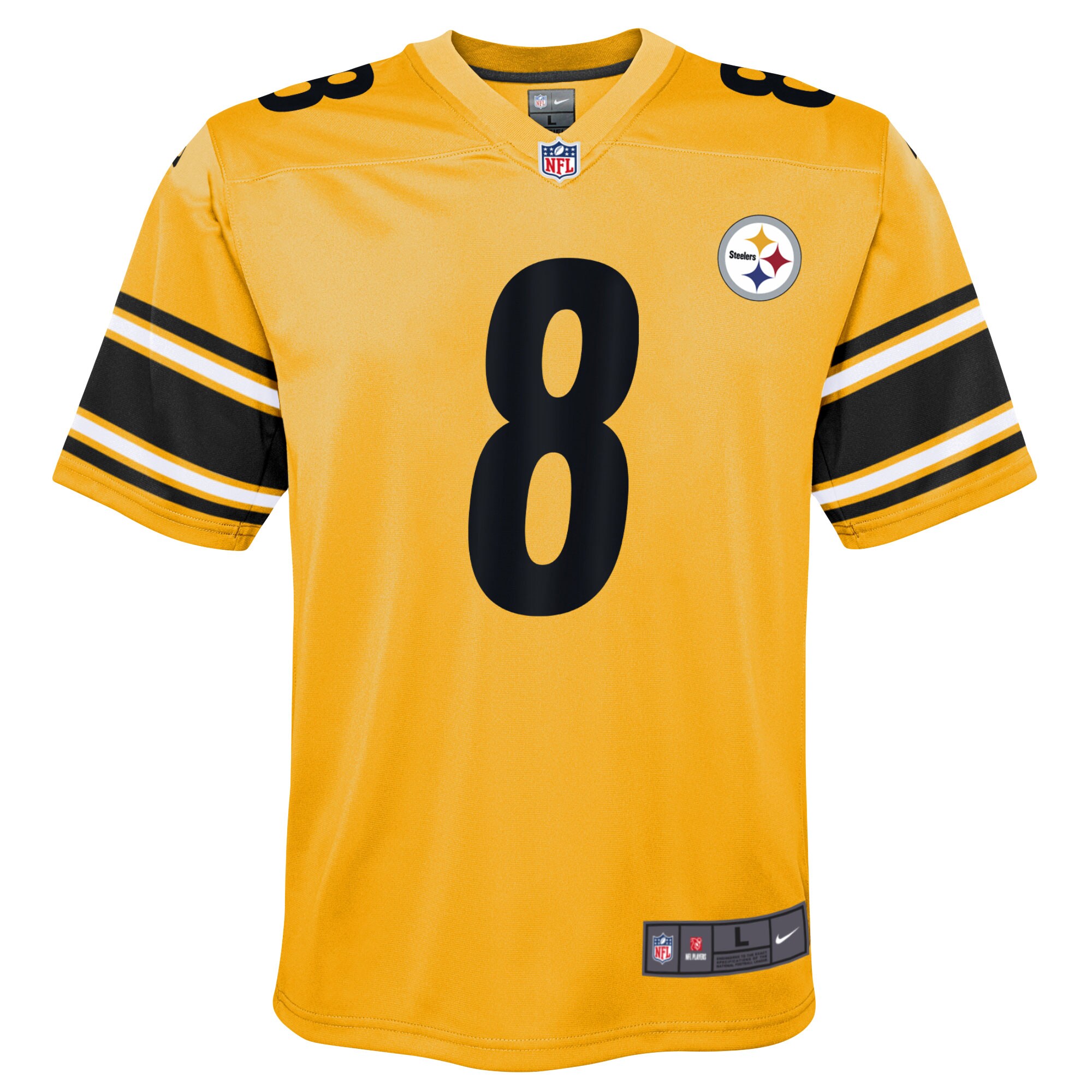Pittsburgh Steelers Kenny Pickett Gold Inverted Game NFL Jersey Youth