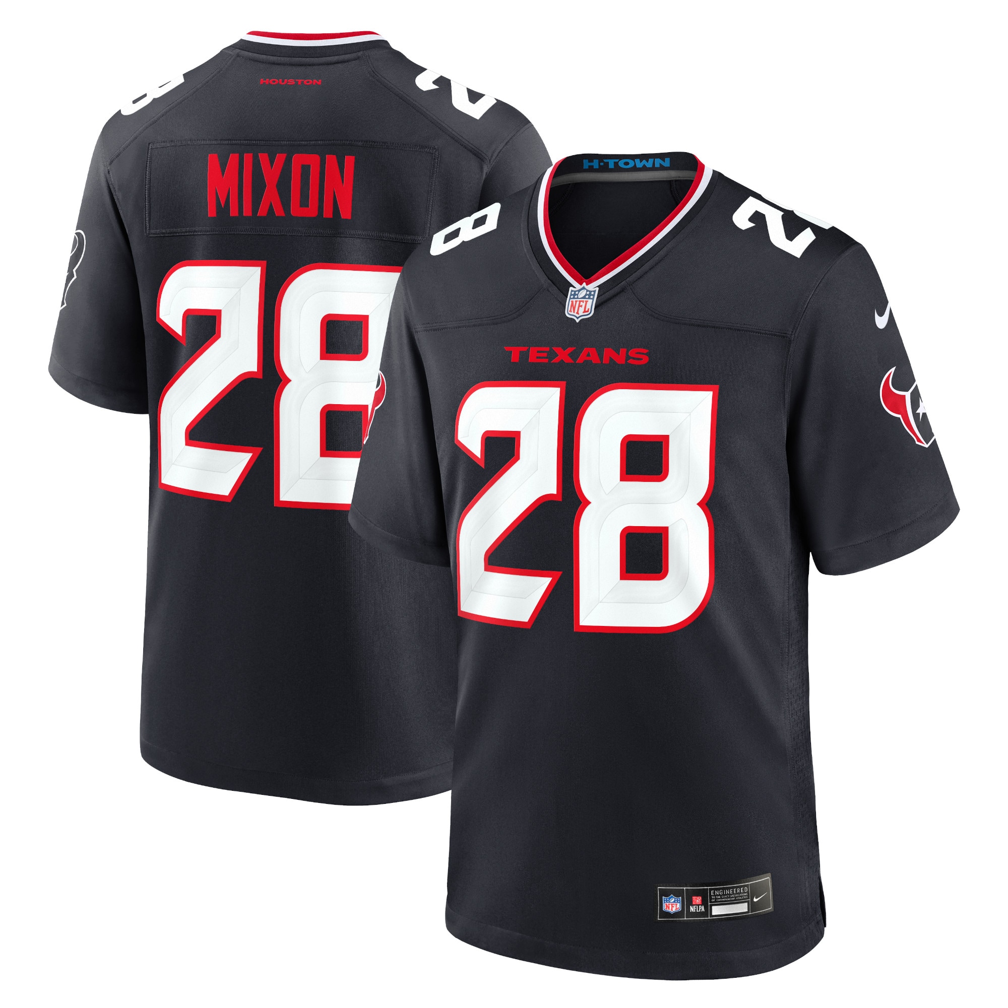 Houston Texans Joe Mixon Navy Game NFL Jersey Men's
