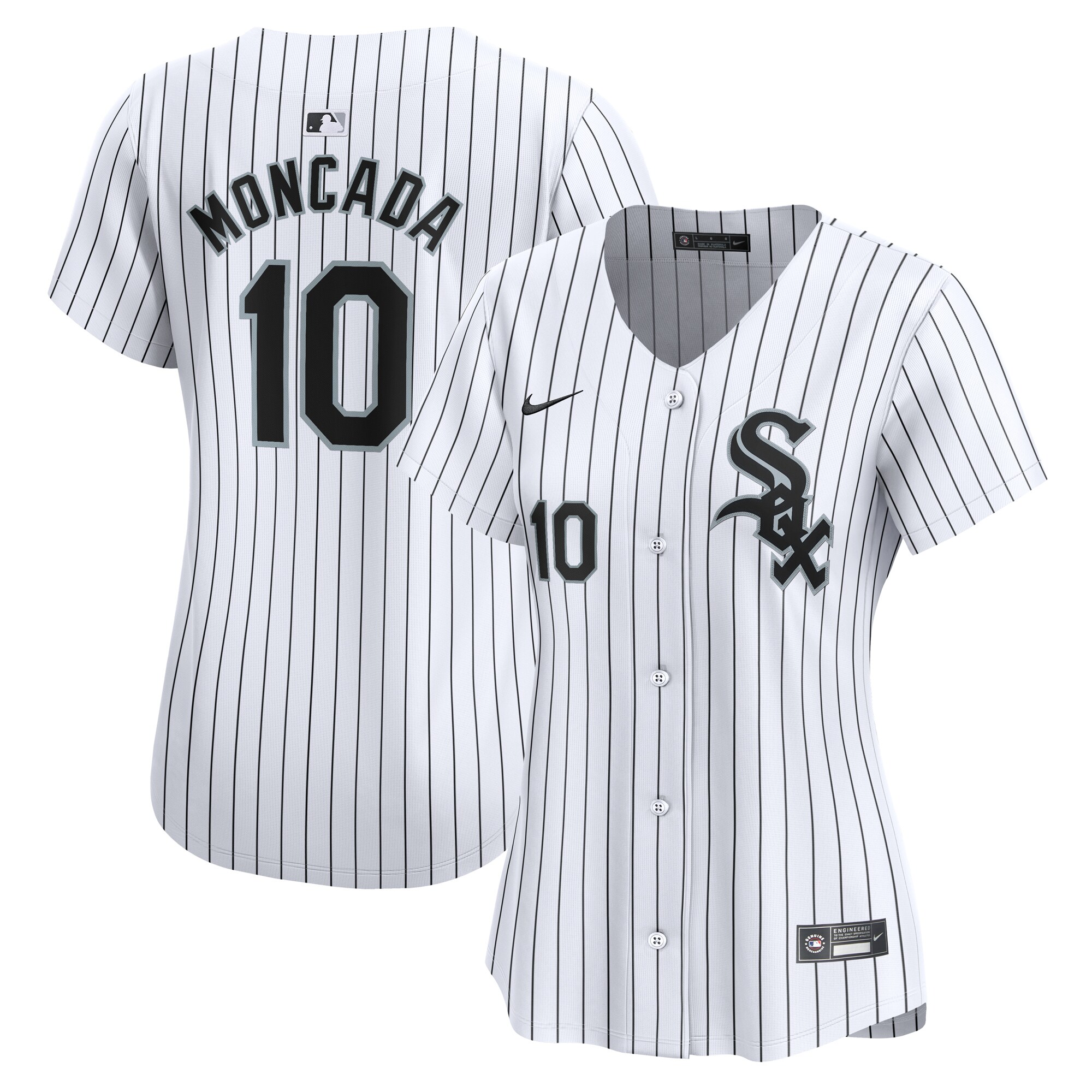 Chicago White Sox Yoan Moncada White Home Limited Player MLB Jersey Women's