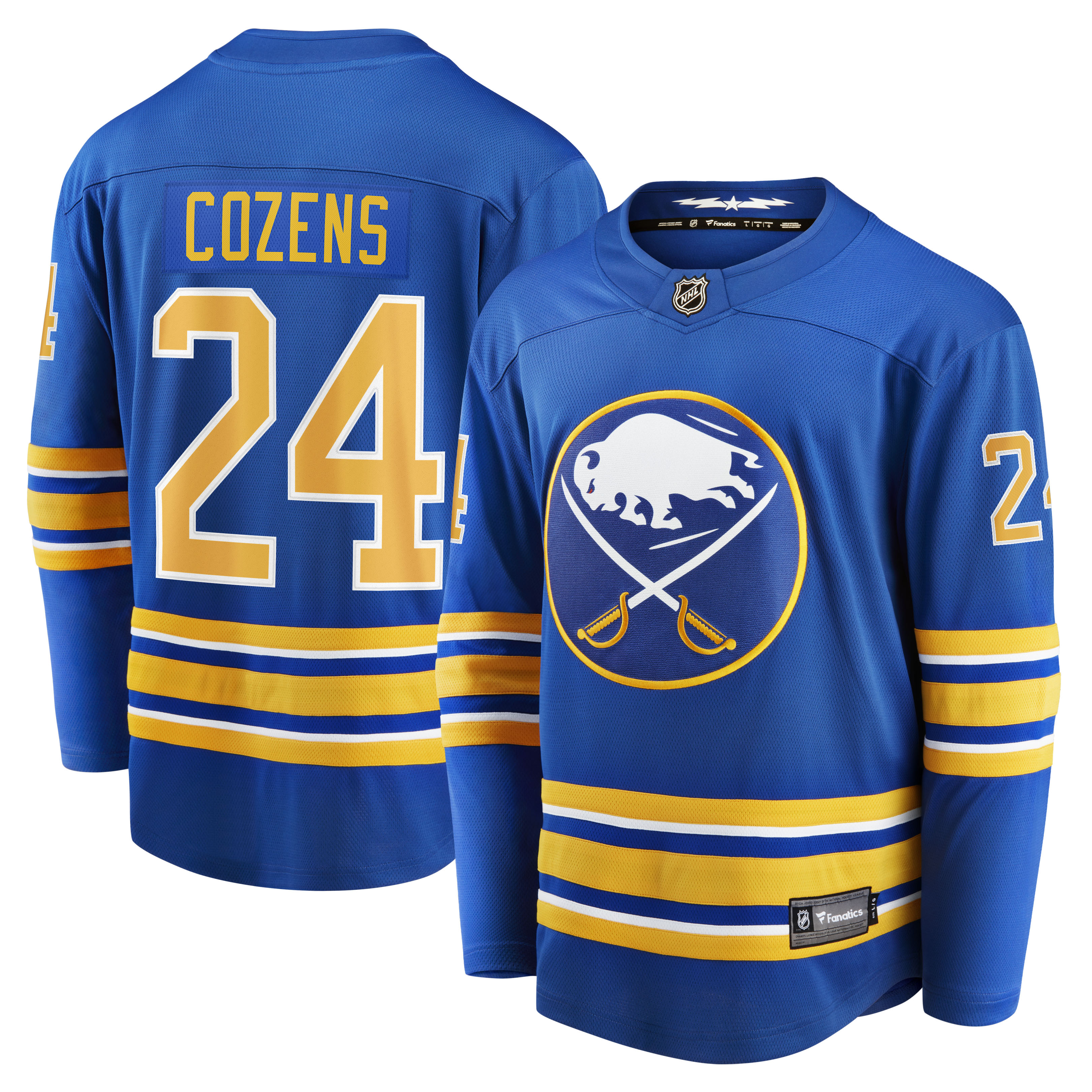Buffalo Sabres Dylan Cozens Royal Home Breakaway Player NHL Jersey Men's