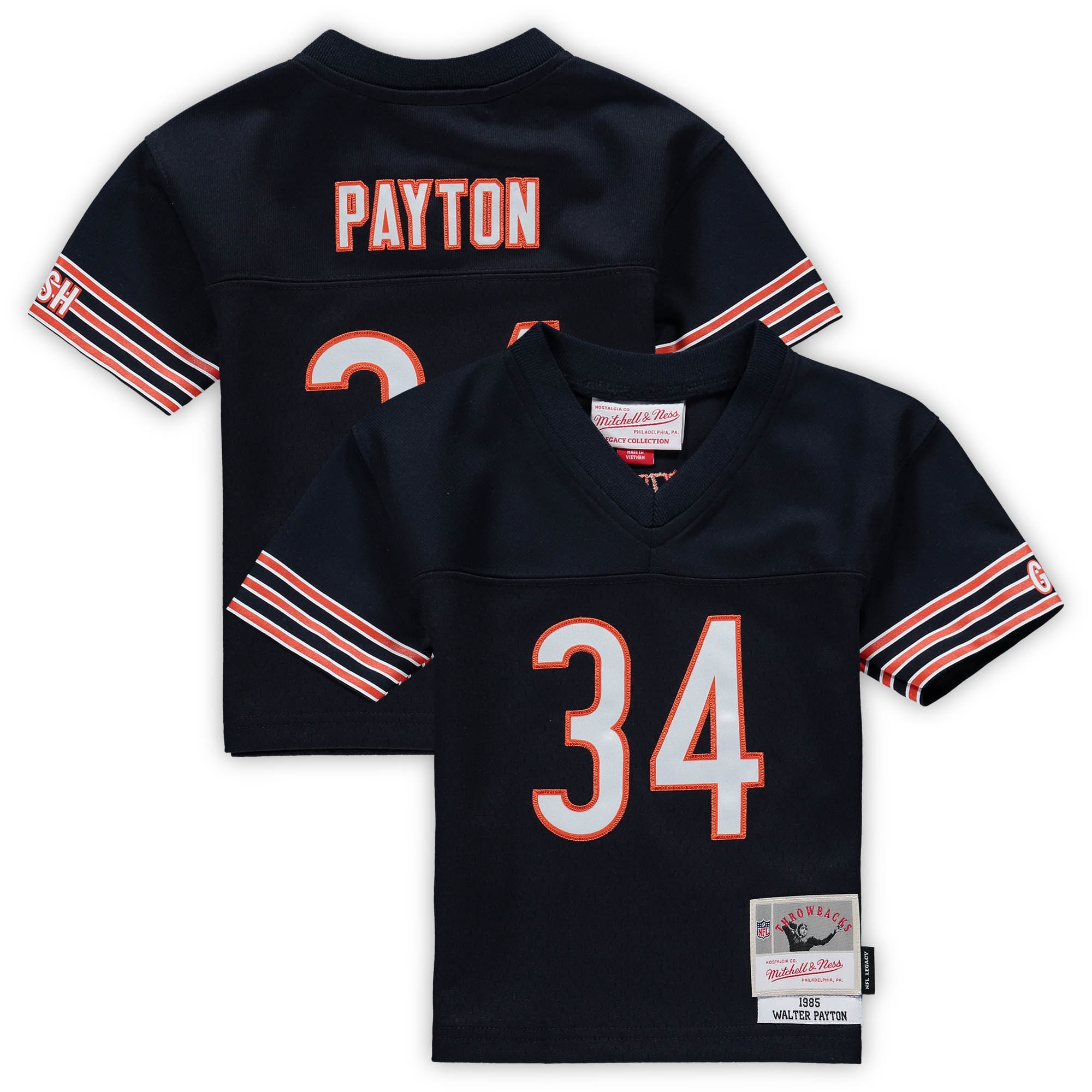 Infant Chicago Bears Walter Payton Mitchell Ness Navy 1985 Retired Legacy NFL Jersey Men's