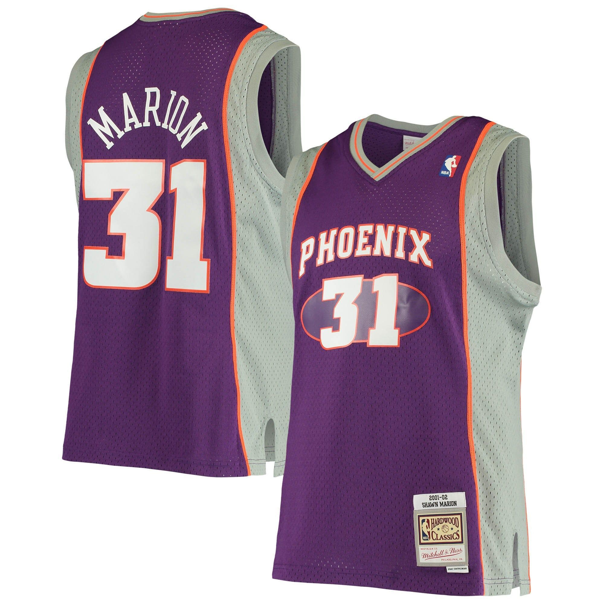 Shawn Marion Phoenix Suns Mitchell Ness 2005/06 Hardwood Classics Swingman Purple NBA Jersey Men's