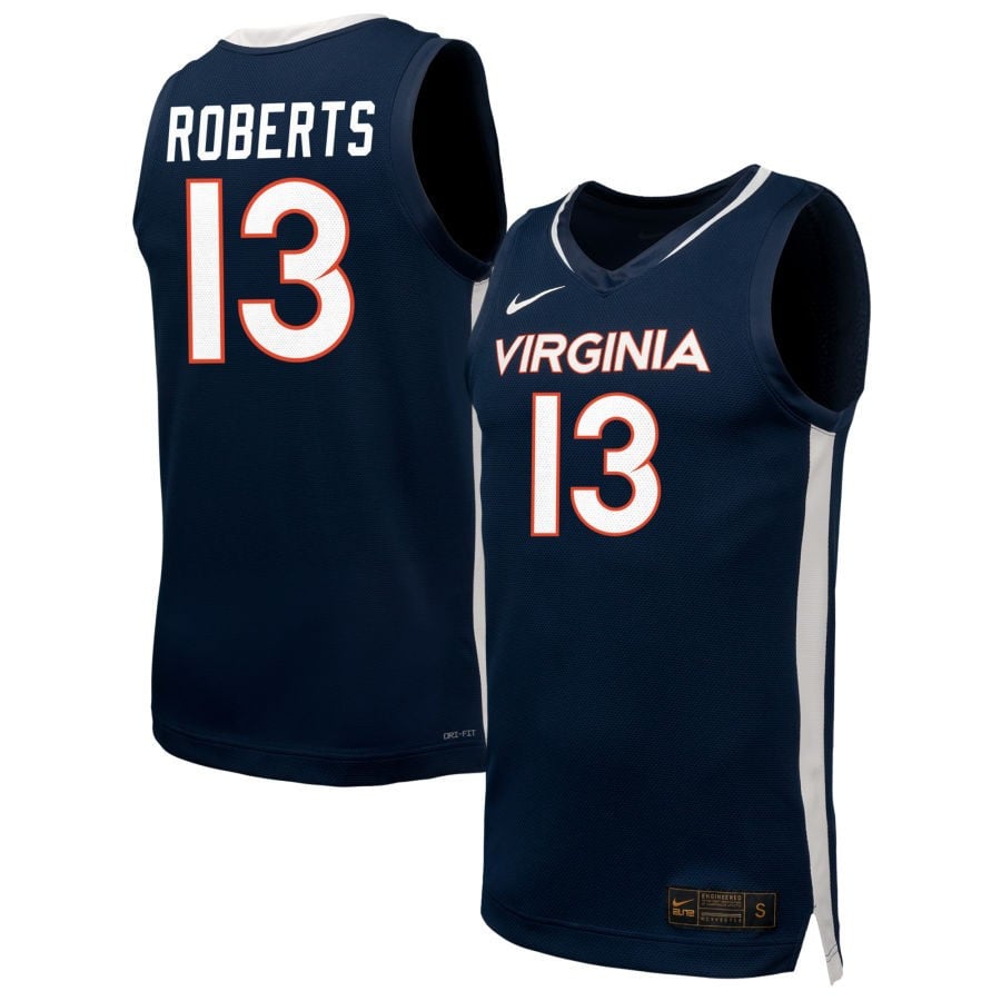 Desmond Roberts 13 Virginia Cavalier Unisex NIL Navy NCAA Jersey Unisex