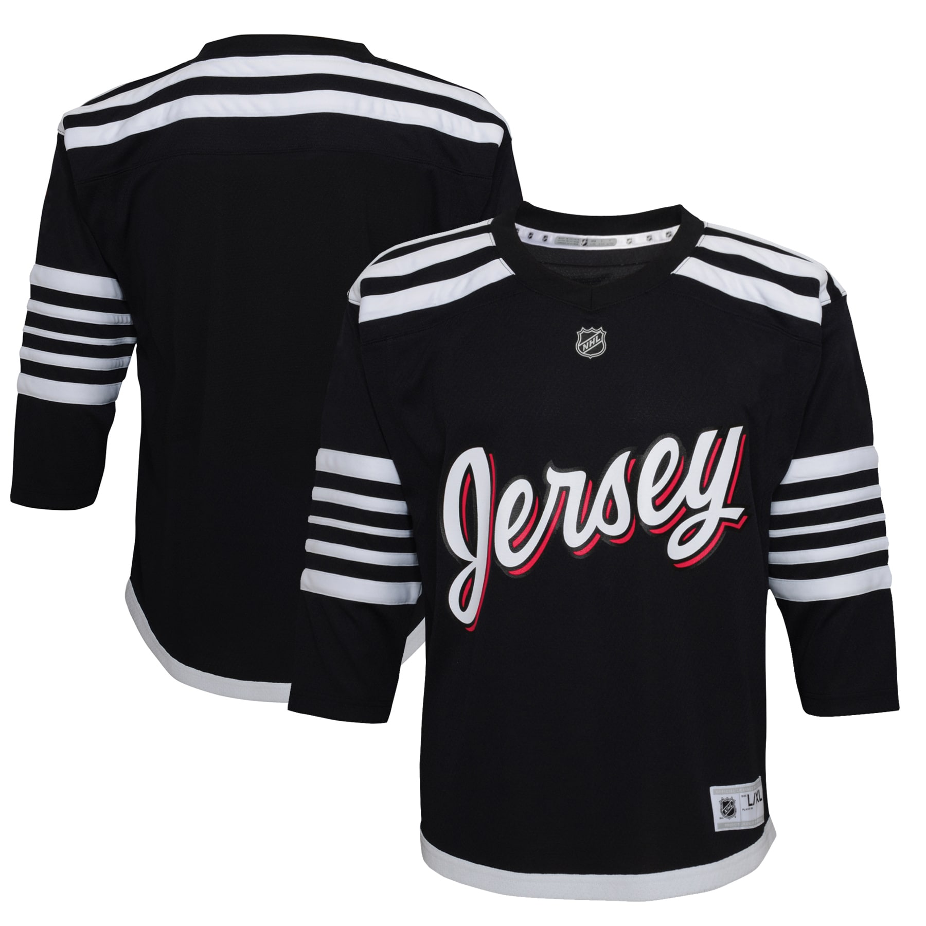 New Jersey Devils Black 2021/22 Alternate NHL Jersey Youth