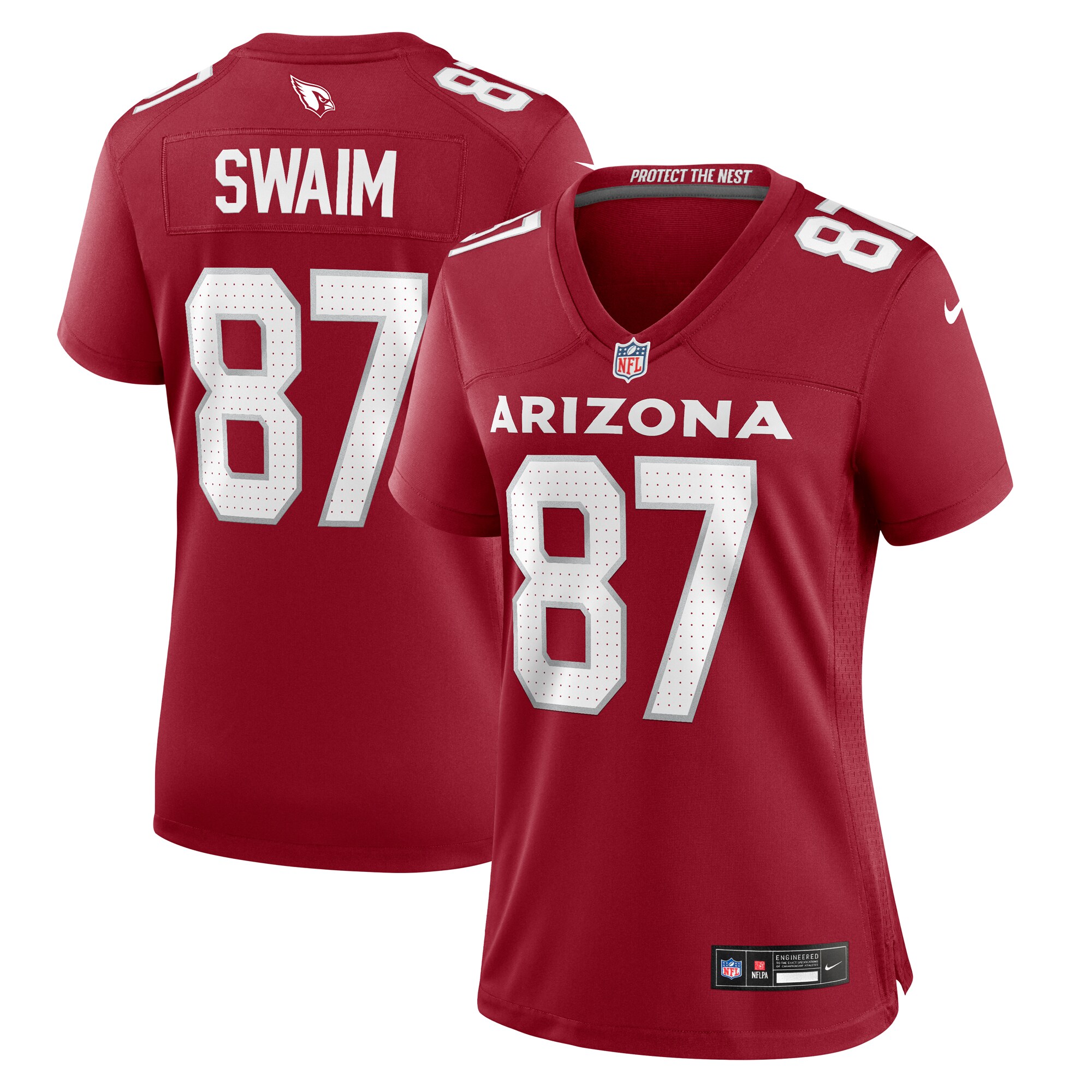 Arizona Cardinals Geoff Swaim Cardinal Team Game NFL Jersey Women's