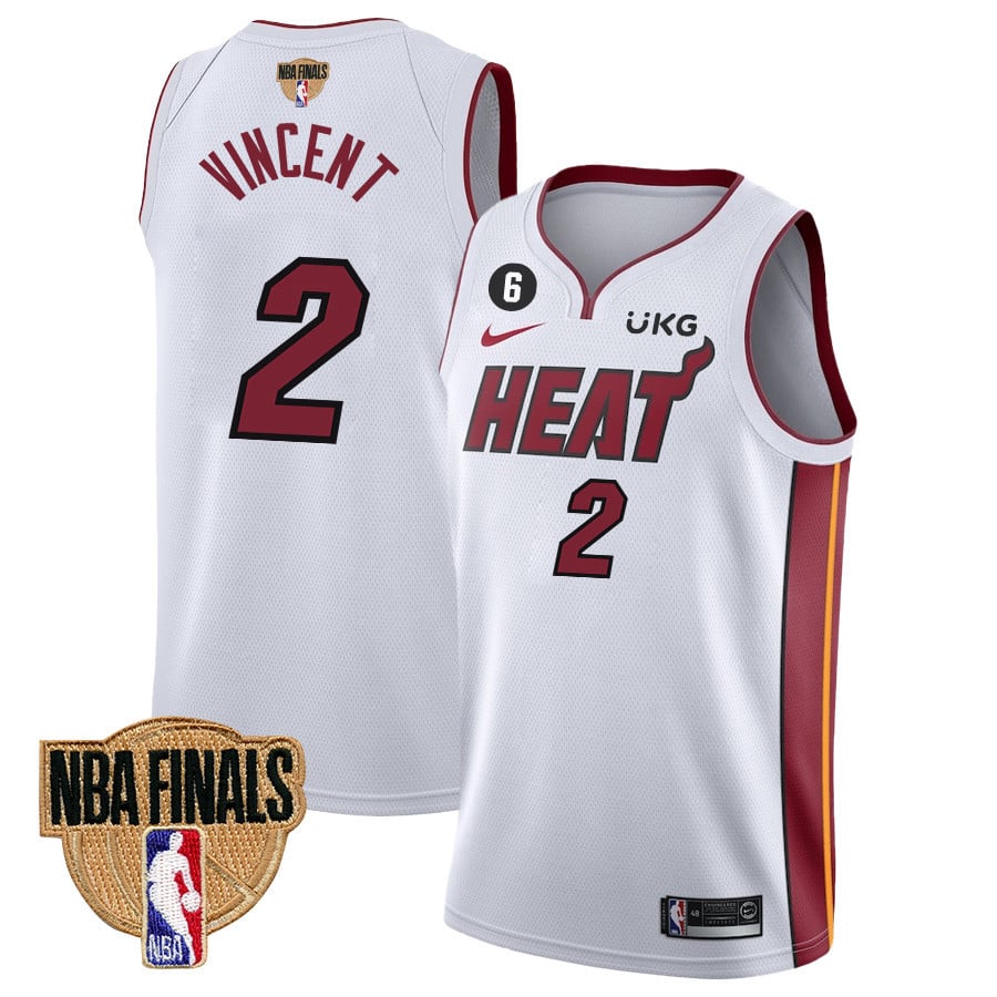Gabe Vincent 2 Miami Heat Final Champions 2023 Swingman White NBA Jersey Men's