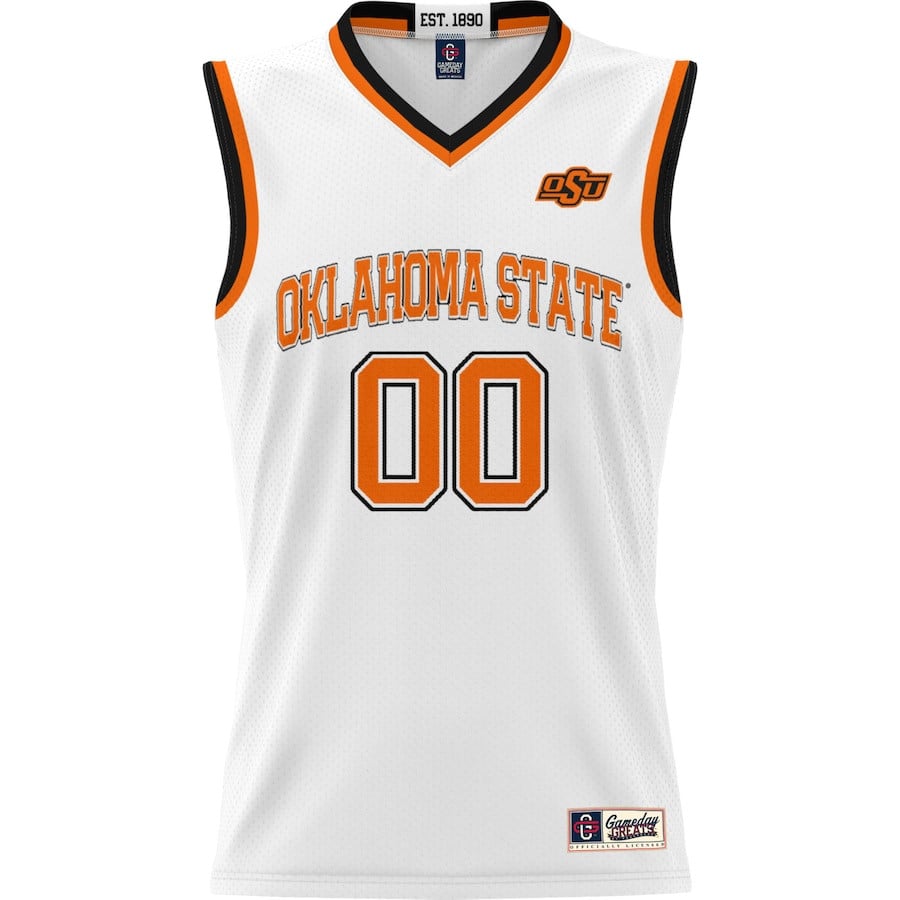 Oklahoma State Cowboys NIL Custom White NCAA Jersey Men's