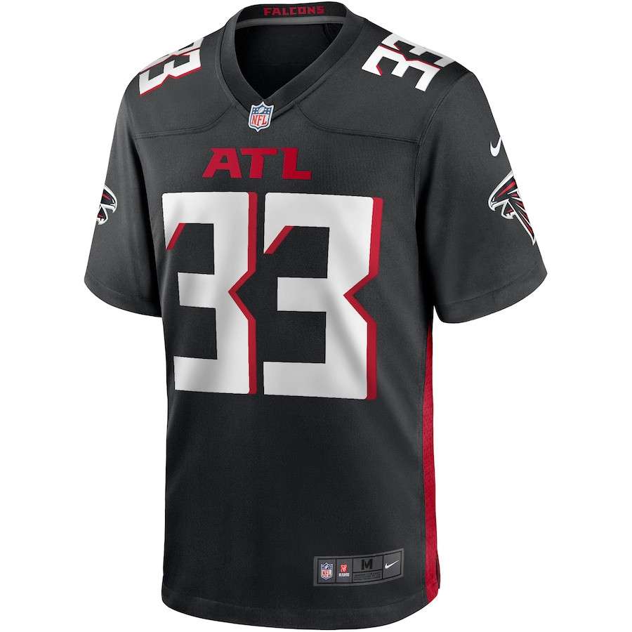 Michael Turner 33 Atlanta Falcons Game Retired Black NFL Jersey Men's