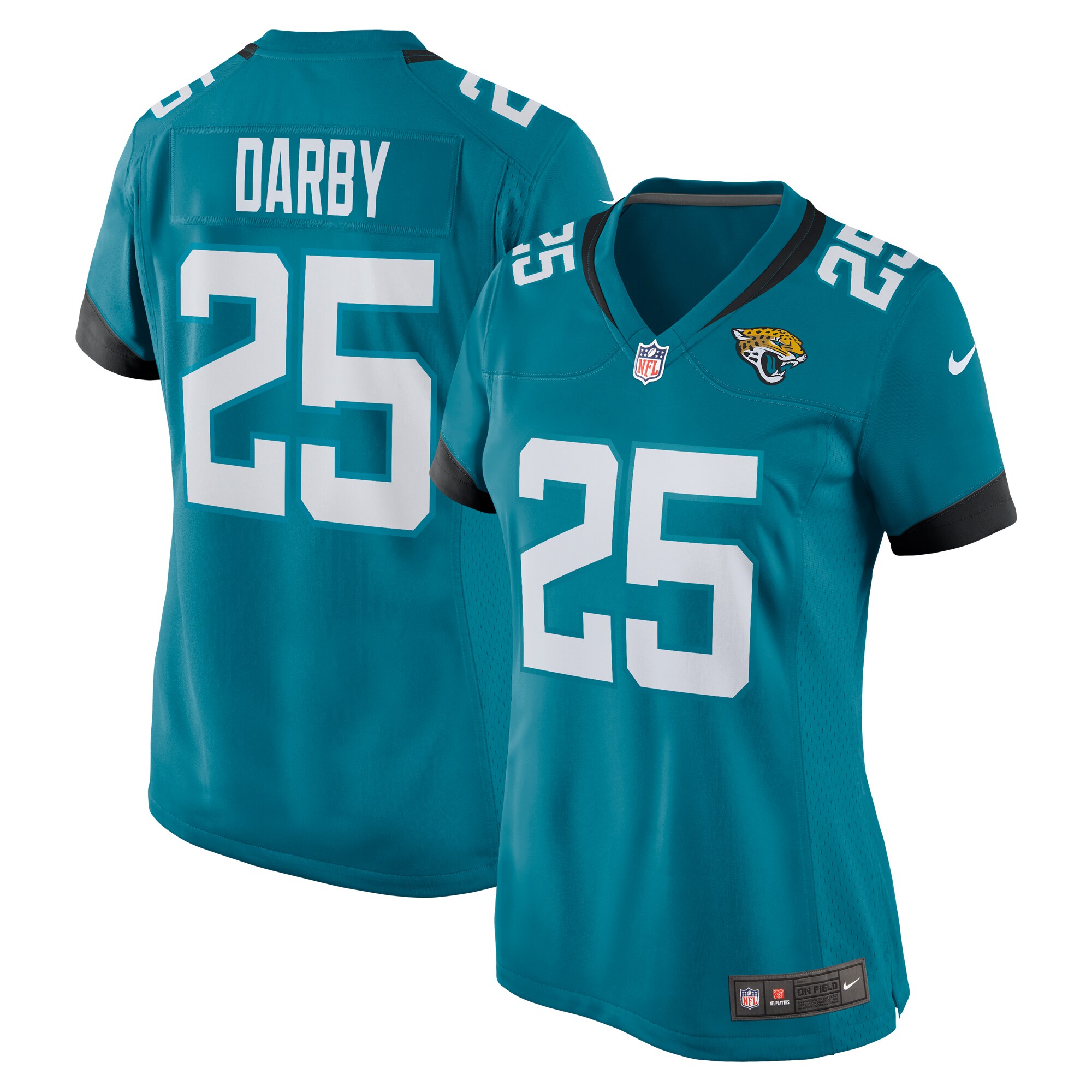 Jacksonville Jaguars Ronald Darby Teal Team Game NFL Jersey Women's