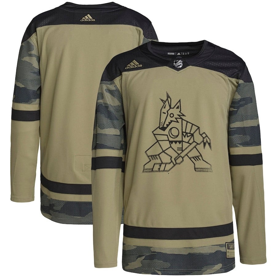 Arizona Coyotes Military Appreciation Team Practice Camo NHL Jersey Men's