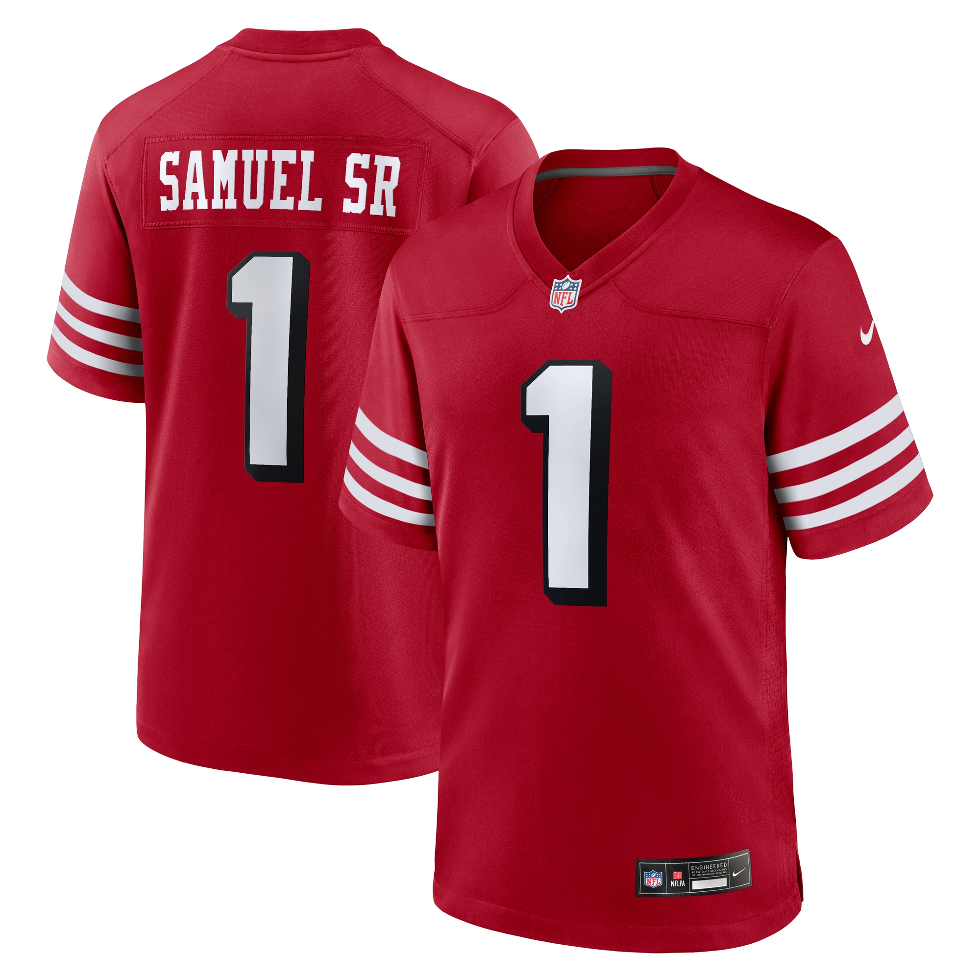 San Francisco 49ers Deebo Samuel Sr Scarlet Alternate Game NFL Jersey Men's