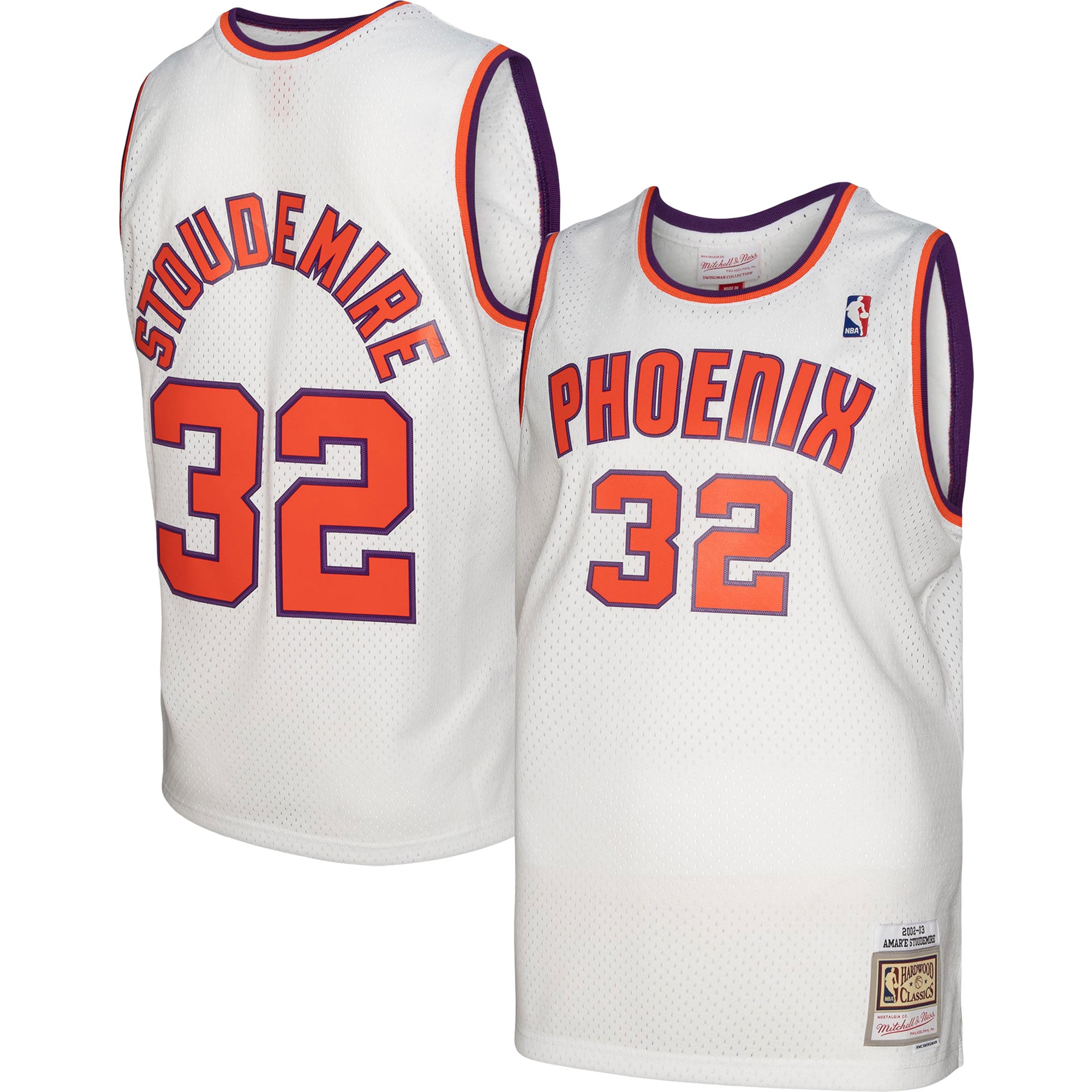 Mitchell Ness Amar'e Stoudemir White Phoenix Suns 2002/03 Hardwood Classics Swingman NBA Jersey Men's