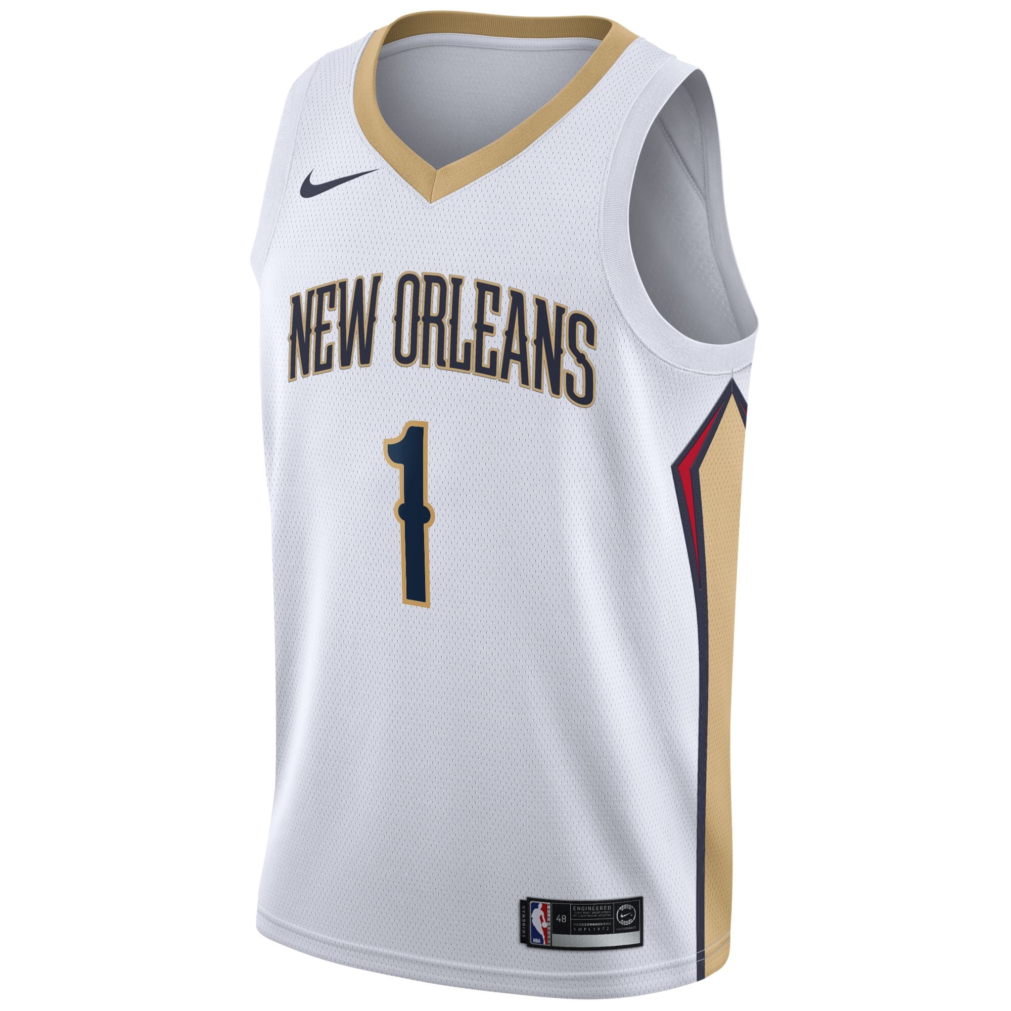 New Orleans Pelicans Association Swingman Zion Williamso NBA Jersey Youth
