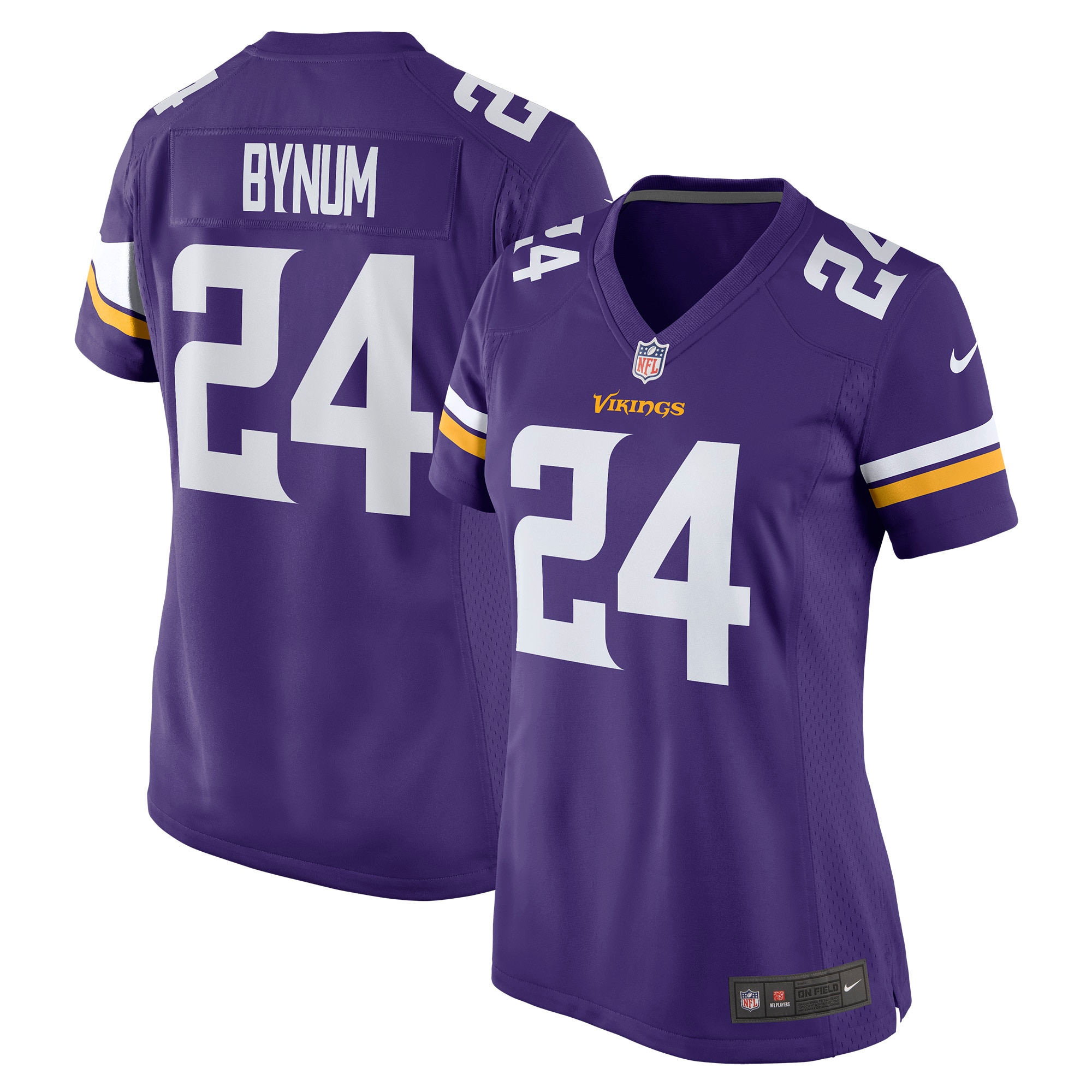 Minnesota Vikings Camryn Bynum Purple Player Game NFL Jersey Women's