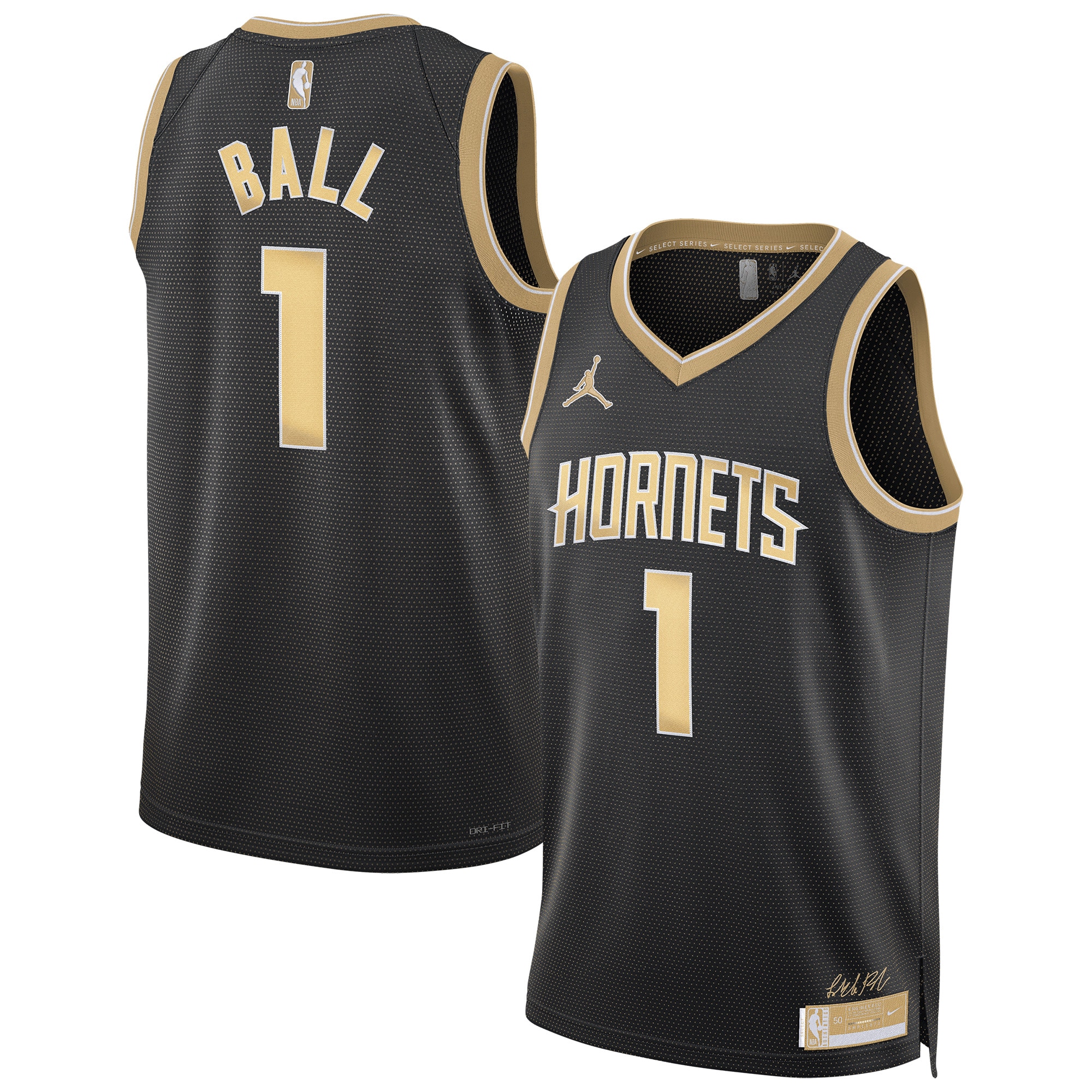 Charlotte Hornets Jordan Select Series Swingman Lamelo Ball NBA Jersey Men's