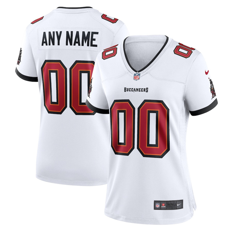 Tampa Bay Buccaneers Custom Game White NFL Jersey Women's