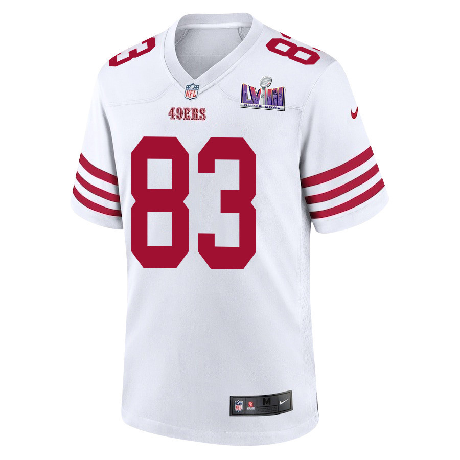 Willie Snead IV 83 San Francisco 49ers Super Bowl LVIII Patch Game White NFL Jersey Men's