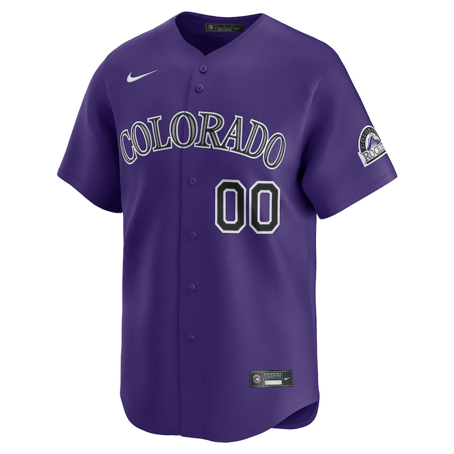 Colorado Rockies Alternate Limited Custom Purple MLB Jersey Men's