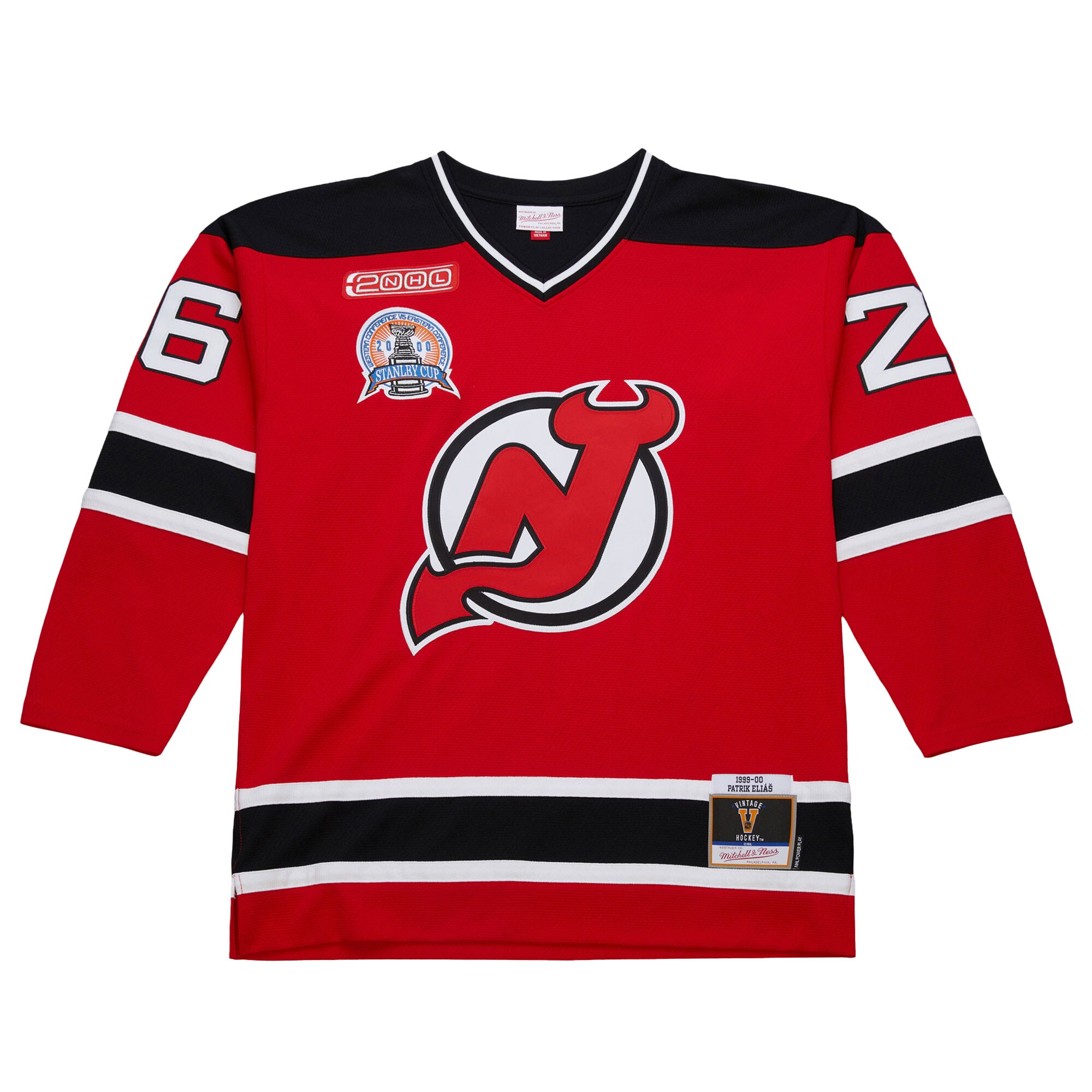 New Jersey Devils Patrik Elias Red 1999-00 Power Play NHL Jersey Men's