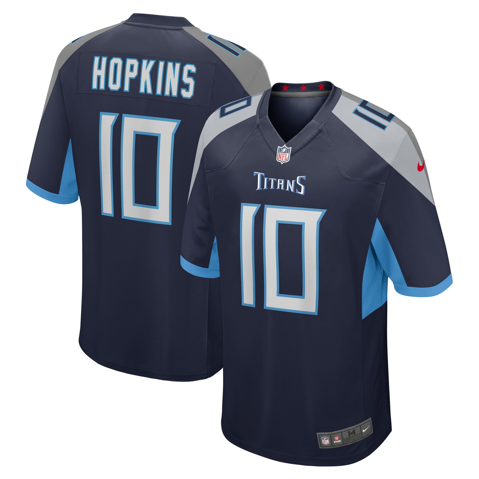 Tennessee Titans DeAndre Hopkins Navy Game NFL Jersey Men's