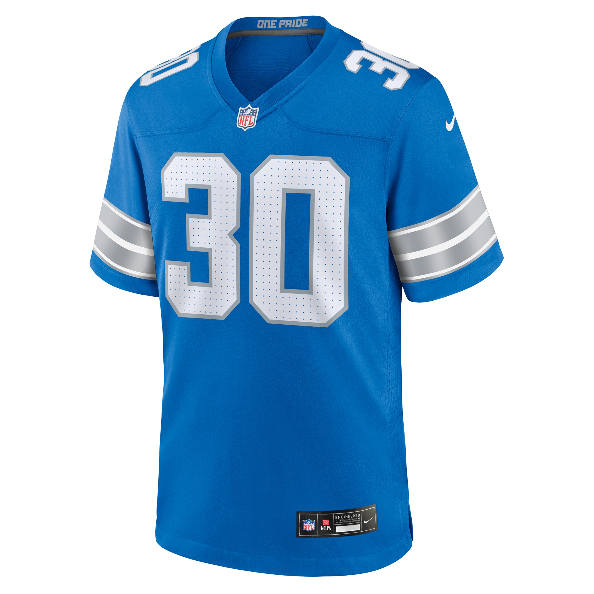 Detroit Lions Khalil Dorsey Blue Team Game NFL Jersey Men's