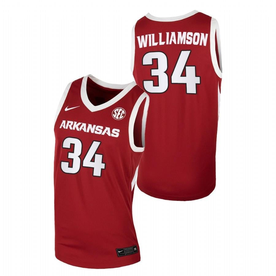 Arkansas Razorbacks 34 Cardinal Corliss Williamson Away College NCAA Jersey Men's